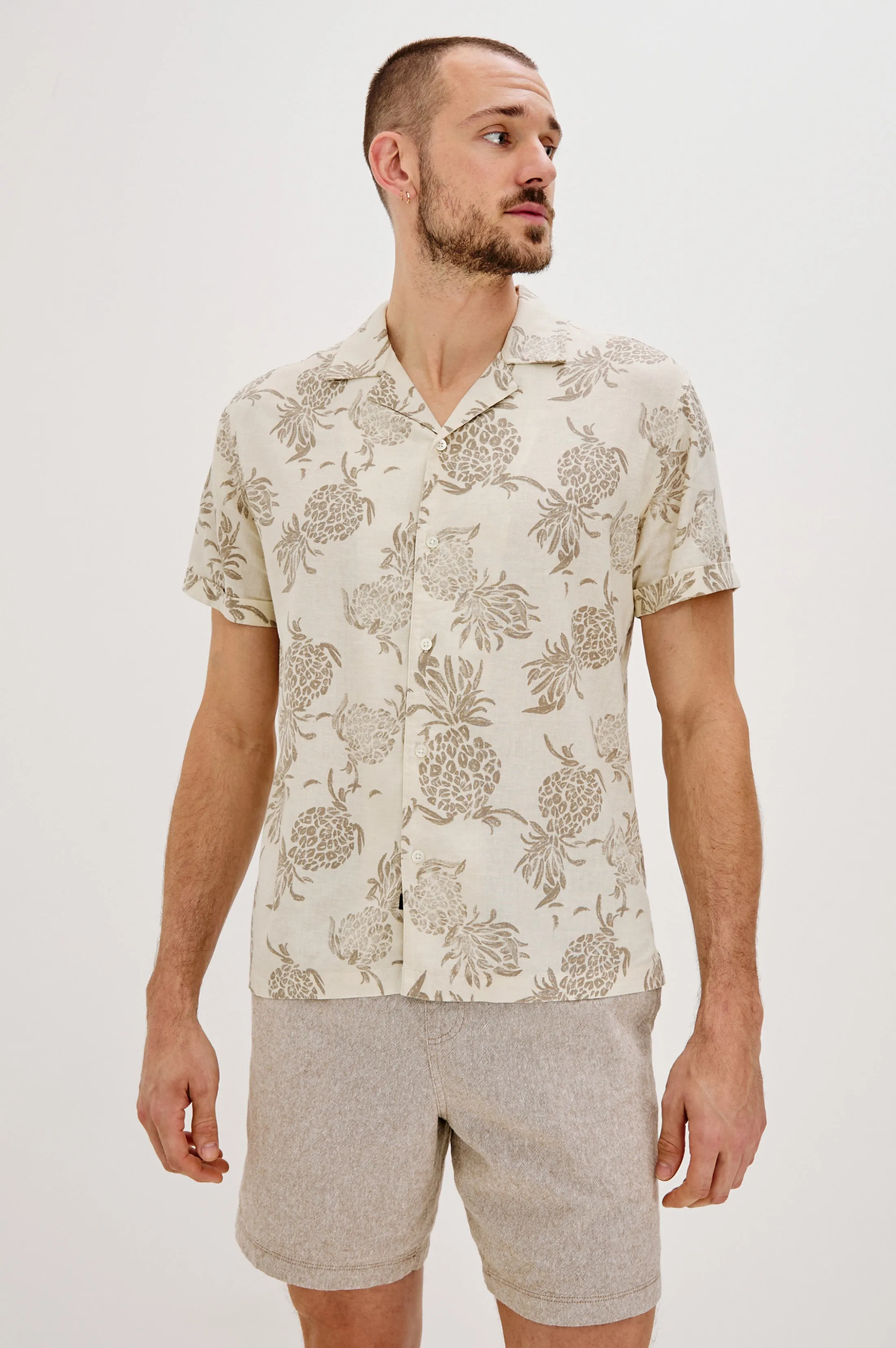 ATLAS SHIRT - PINEAPPLE BLOCK ECRU Rails
