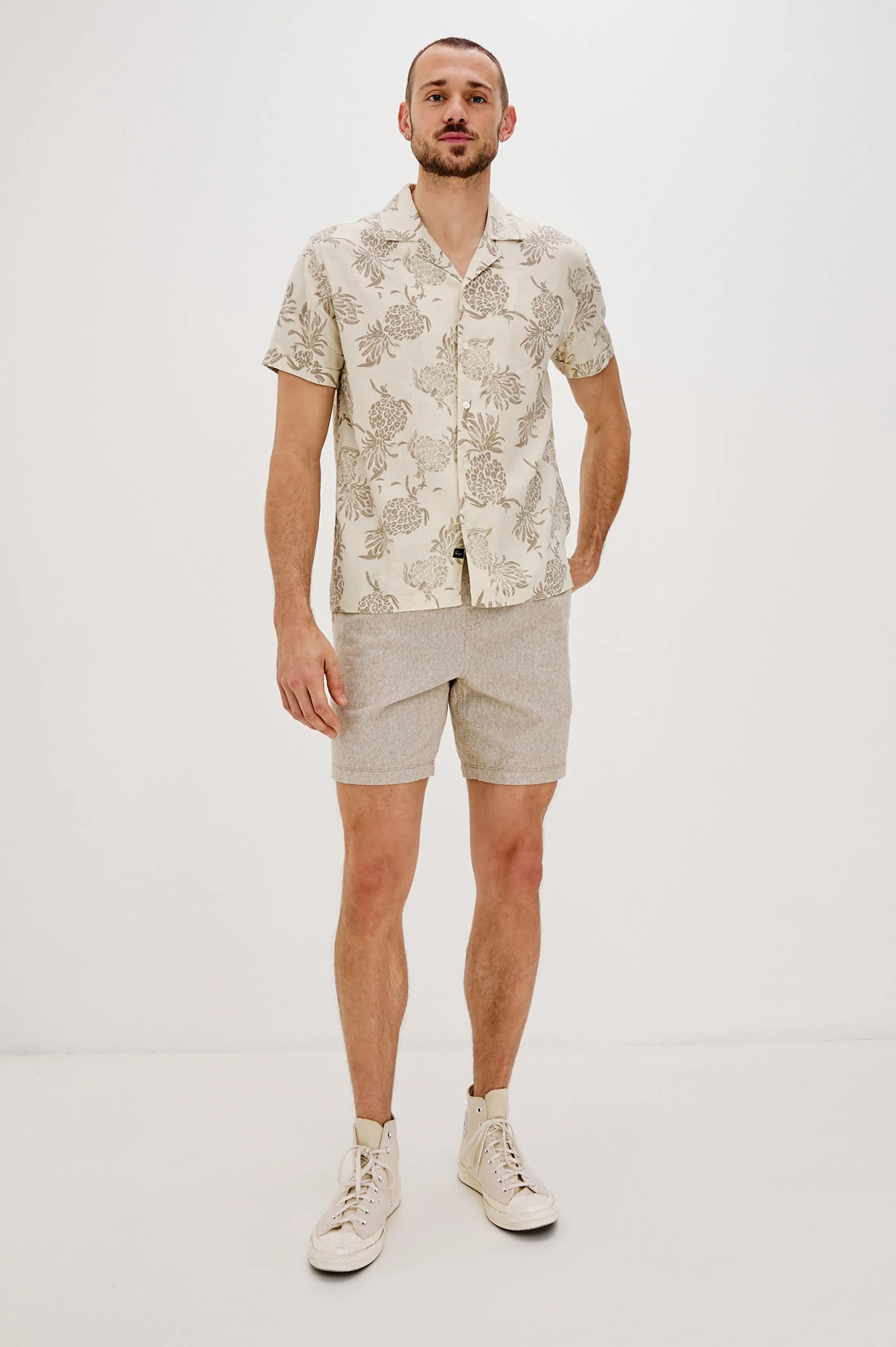 ATLAS SHIRT - PINEAPPLE BLOCK ECRU Rails