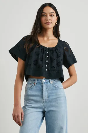 BAMBINA TOP - BLACK Rails