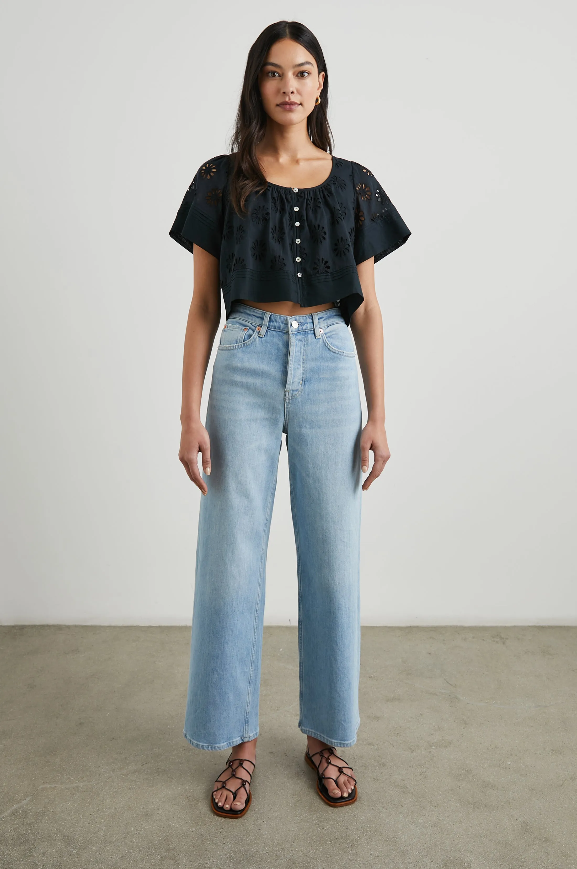 BAMBINA TOP - BLACK Rails