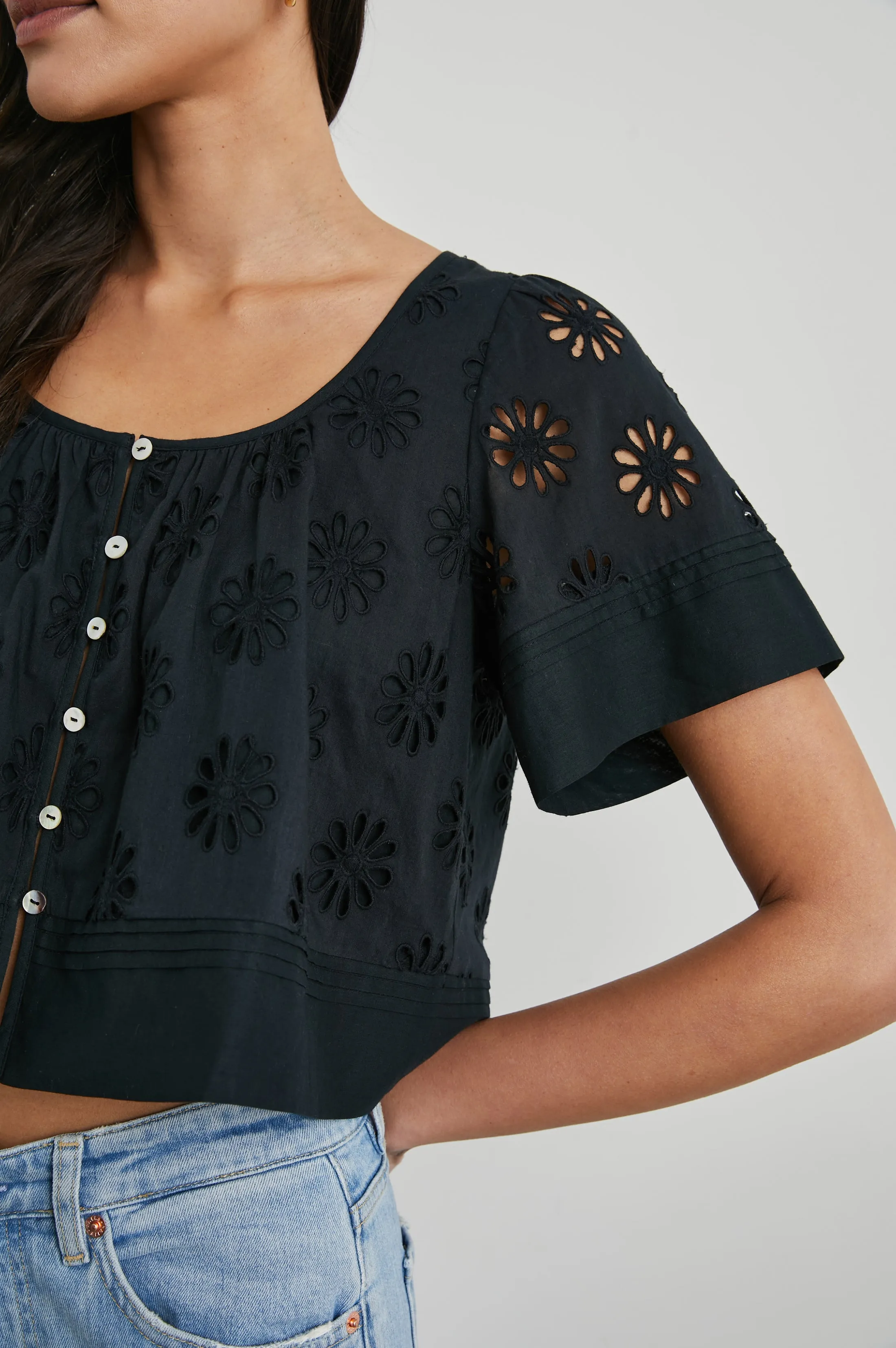 BAMBINA TOP - BLACK Rails