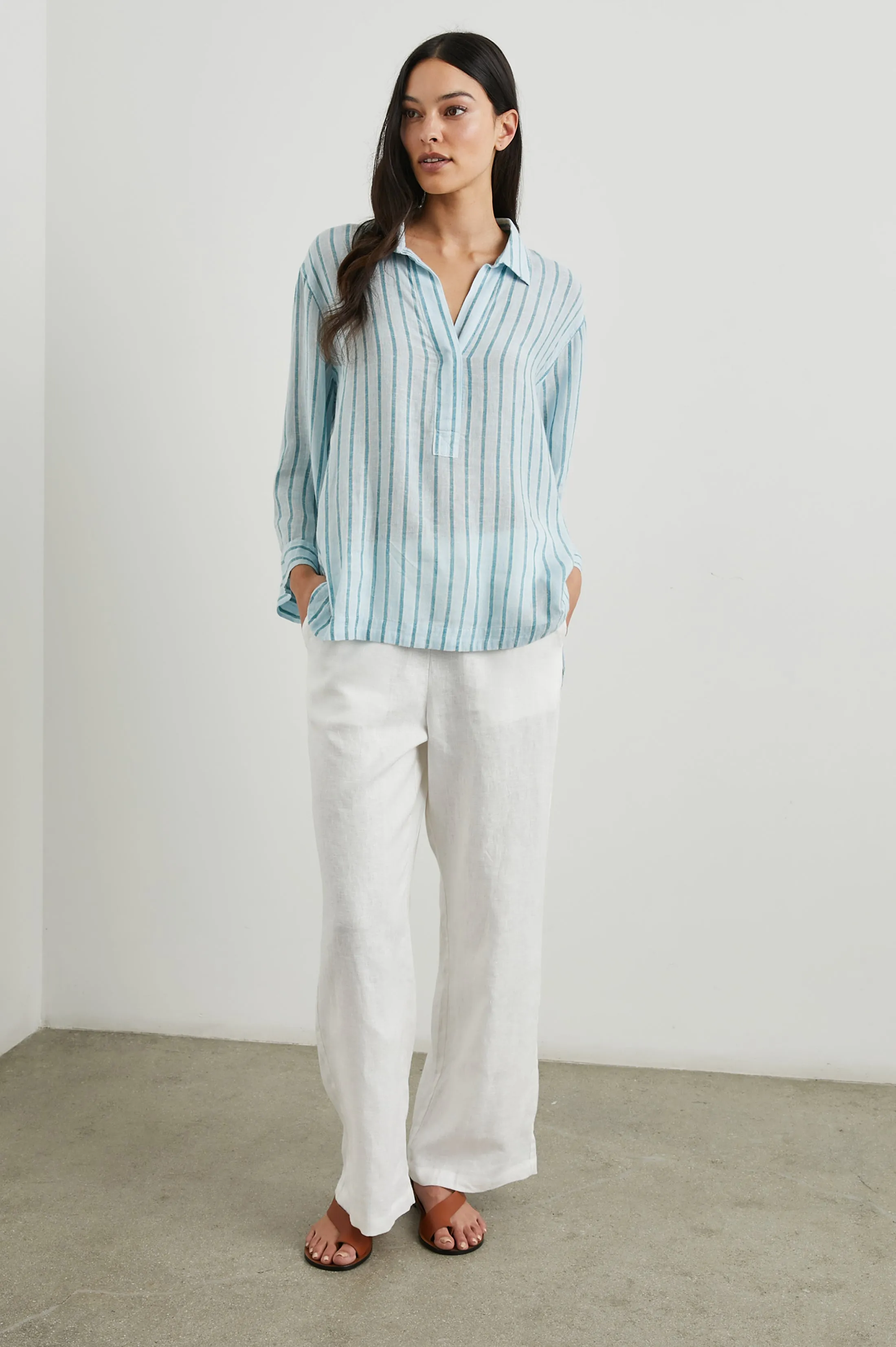 BANKS TOP - CAMBRIA STRIPE Rails