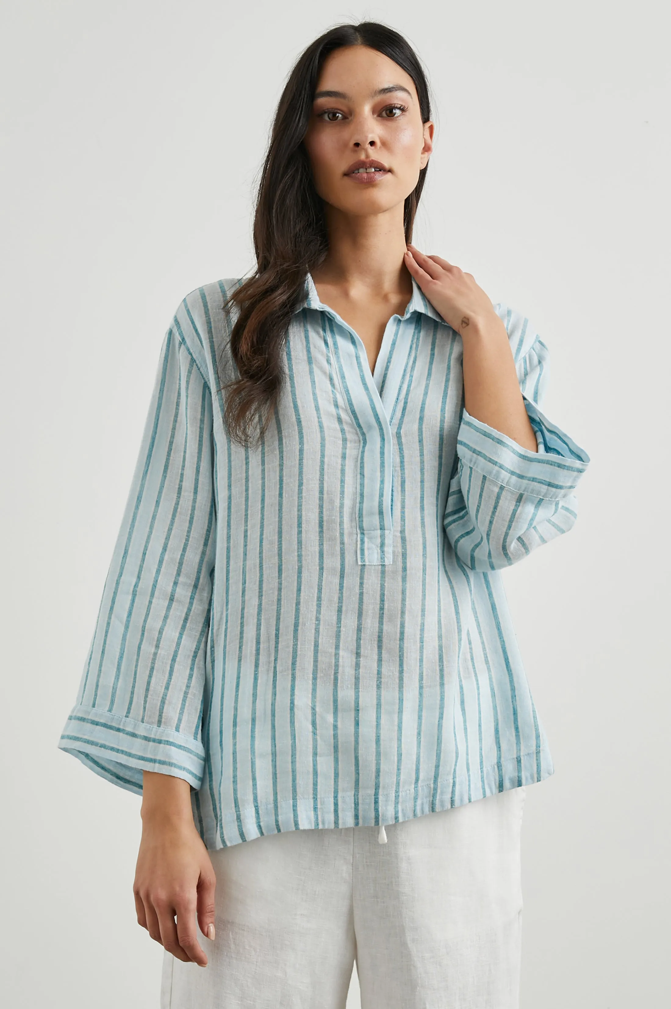 BANKS TOP - CAMBRIA STRIPE Rails
