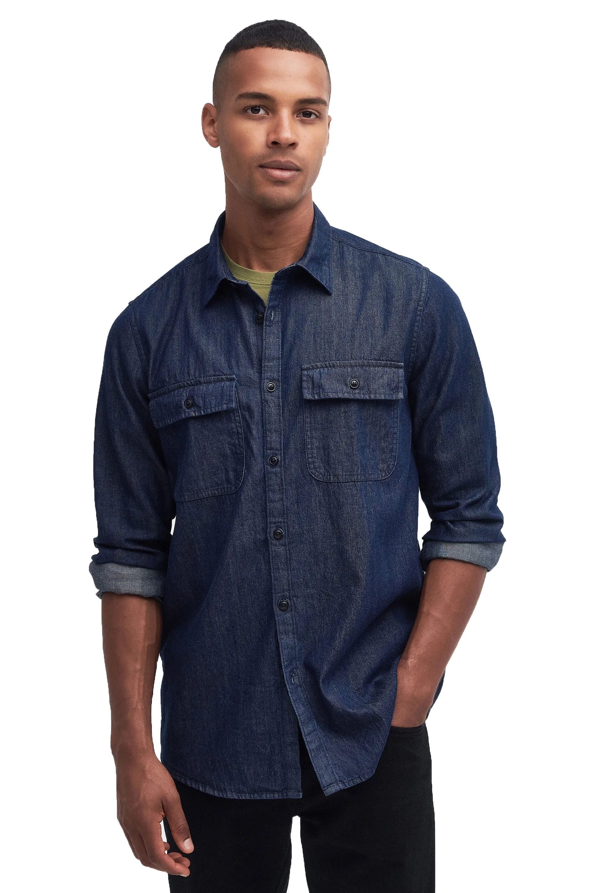 Barbour International Dalston Denim Shirt Chambray