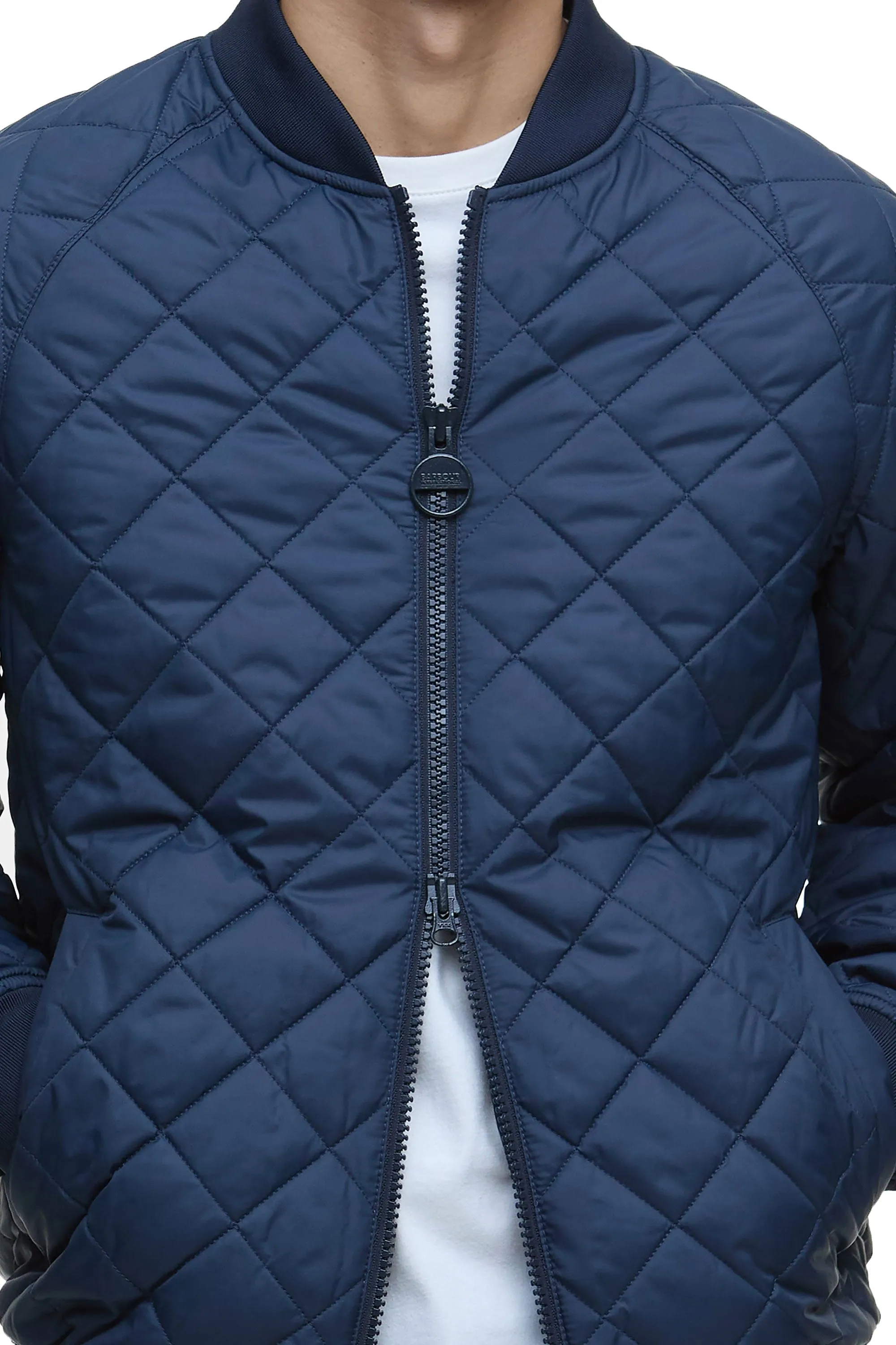 Barbour International Harfell Quilted Jacket Navy