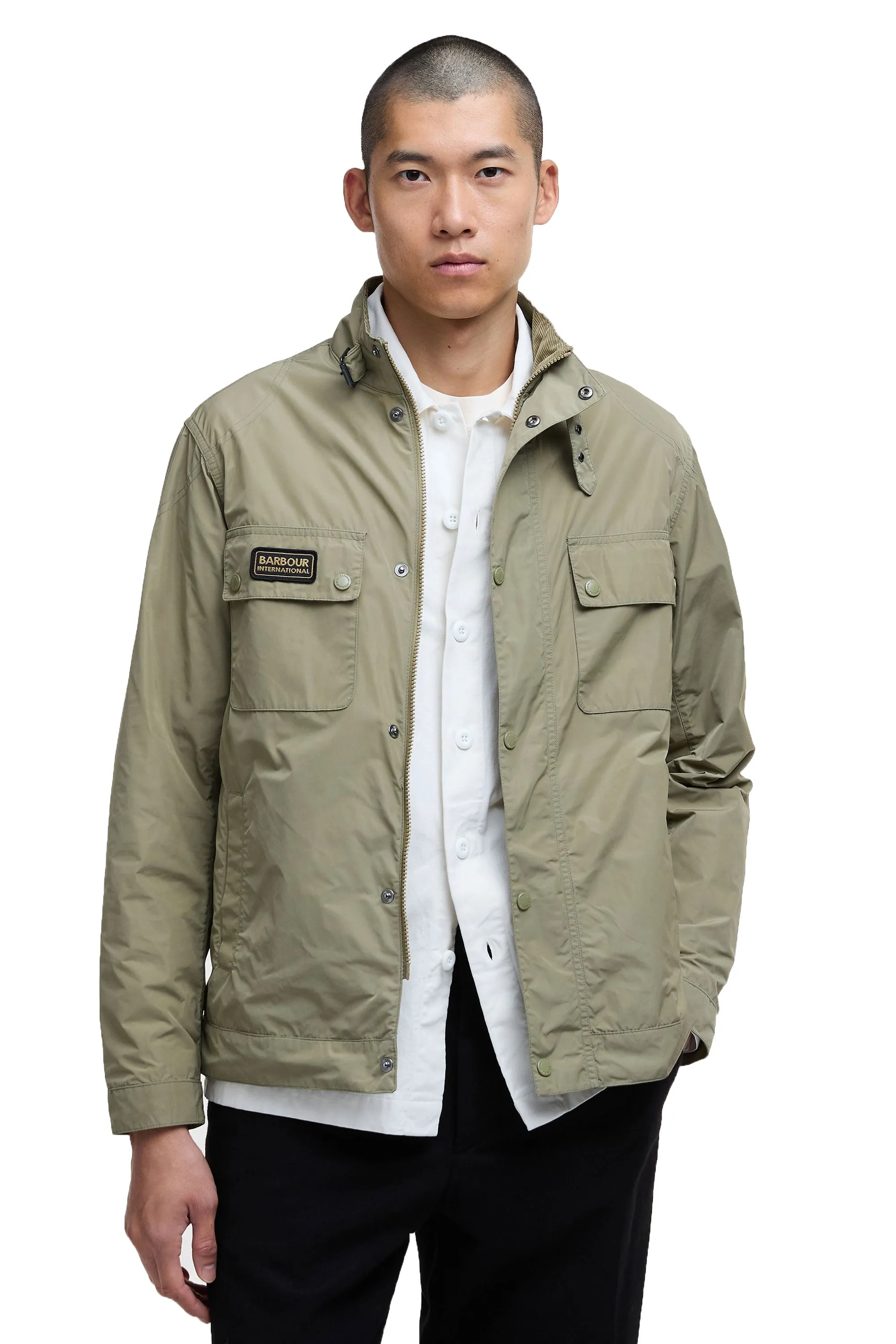 Barbour International Merton Shell Showerproof Jacket Bleached Olive