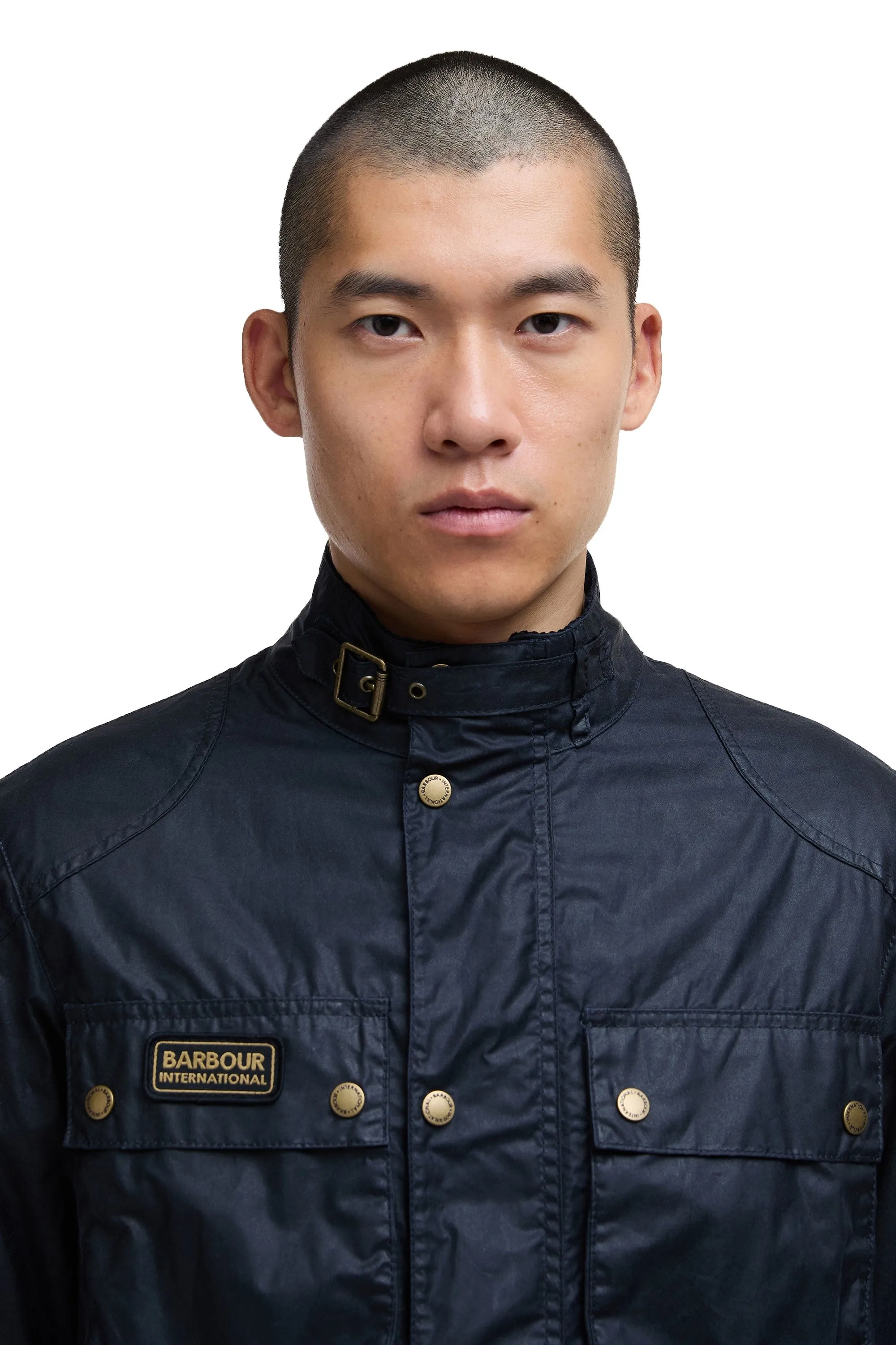 Barbour International Merton Wax Jacket Navy
