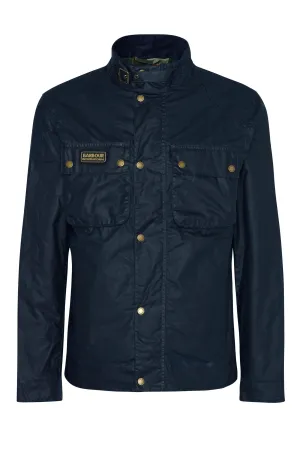 Barbour International Merton Wax Jacket Navy
