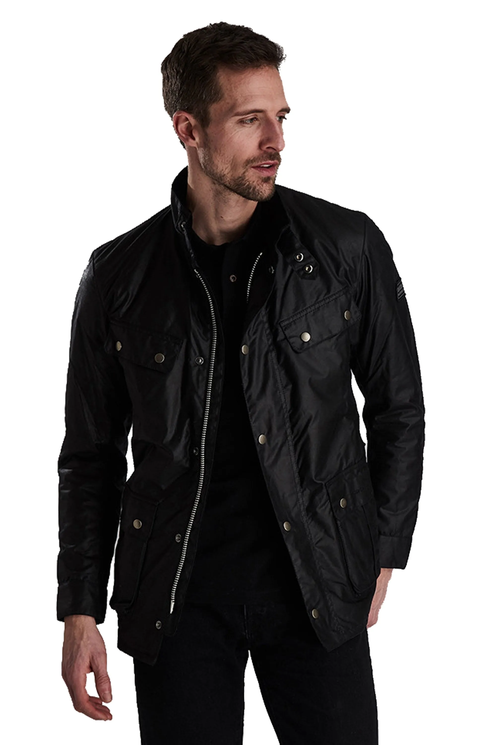 Barbour International Tourer Wax Duke Jacket Black