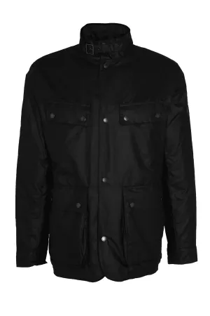 Barbour International Wellstone Wax Jacket In Black