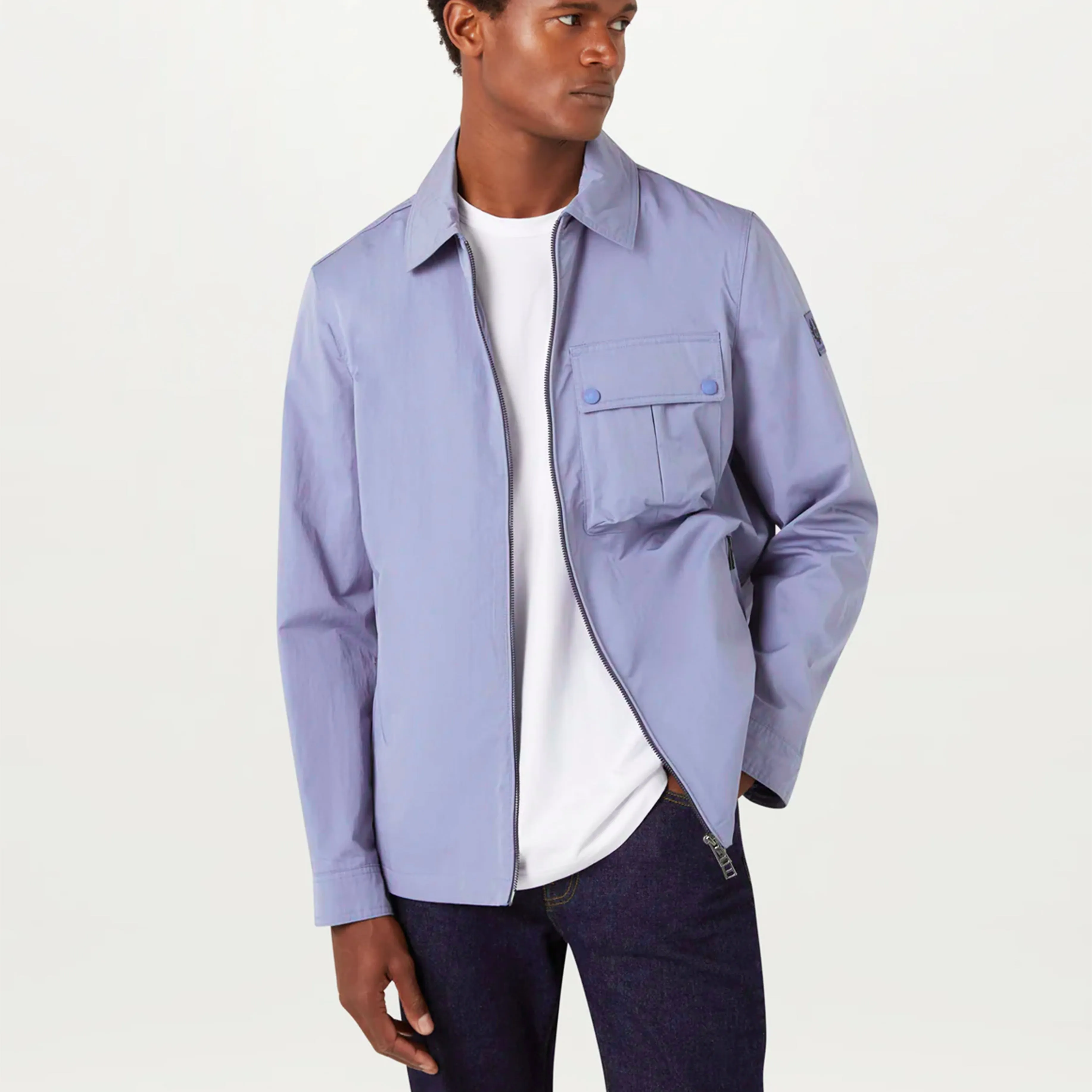 Belstaff Drome Overshirt Pale Heather
