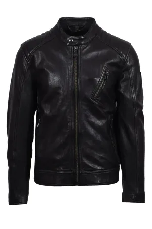 Belstaff V Racer Leather Jacket Black