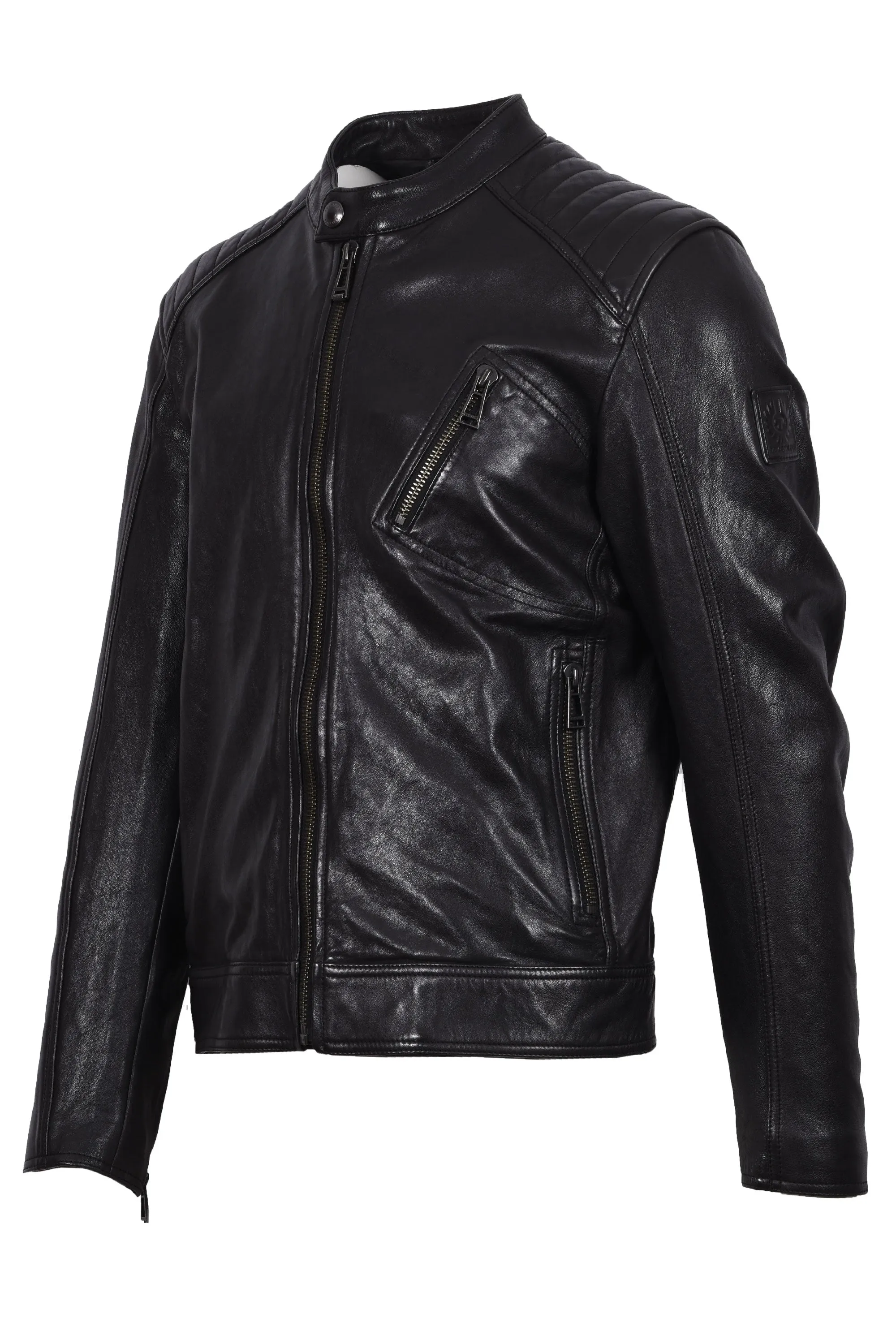 Belstaff V Racer Leather Jacket Black