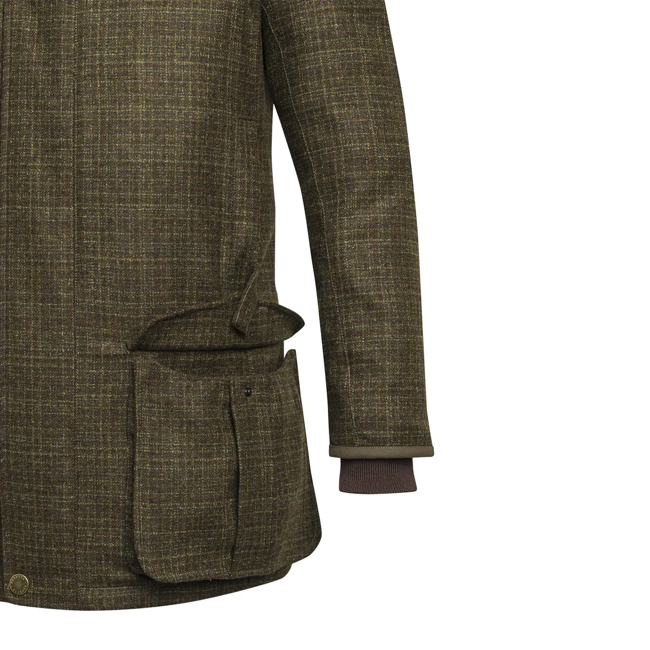 Beretta St James Coat Green & Rust Check