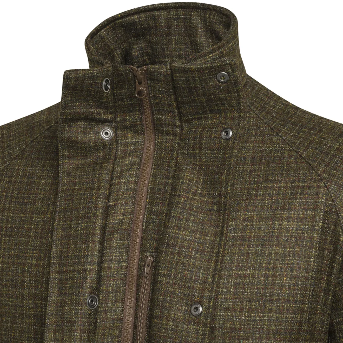 Beretta St James Coat Green & Rust Check