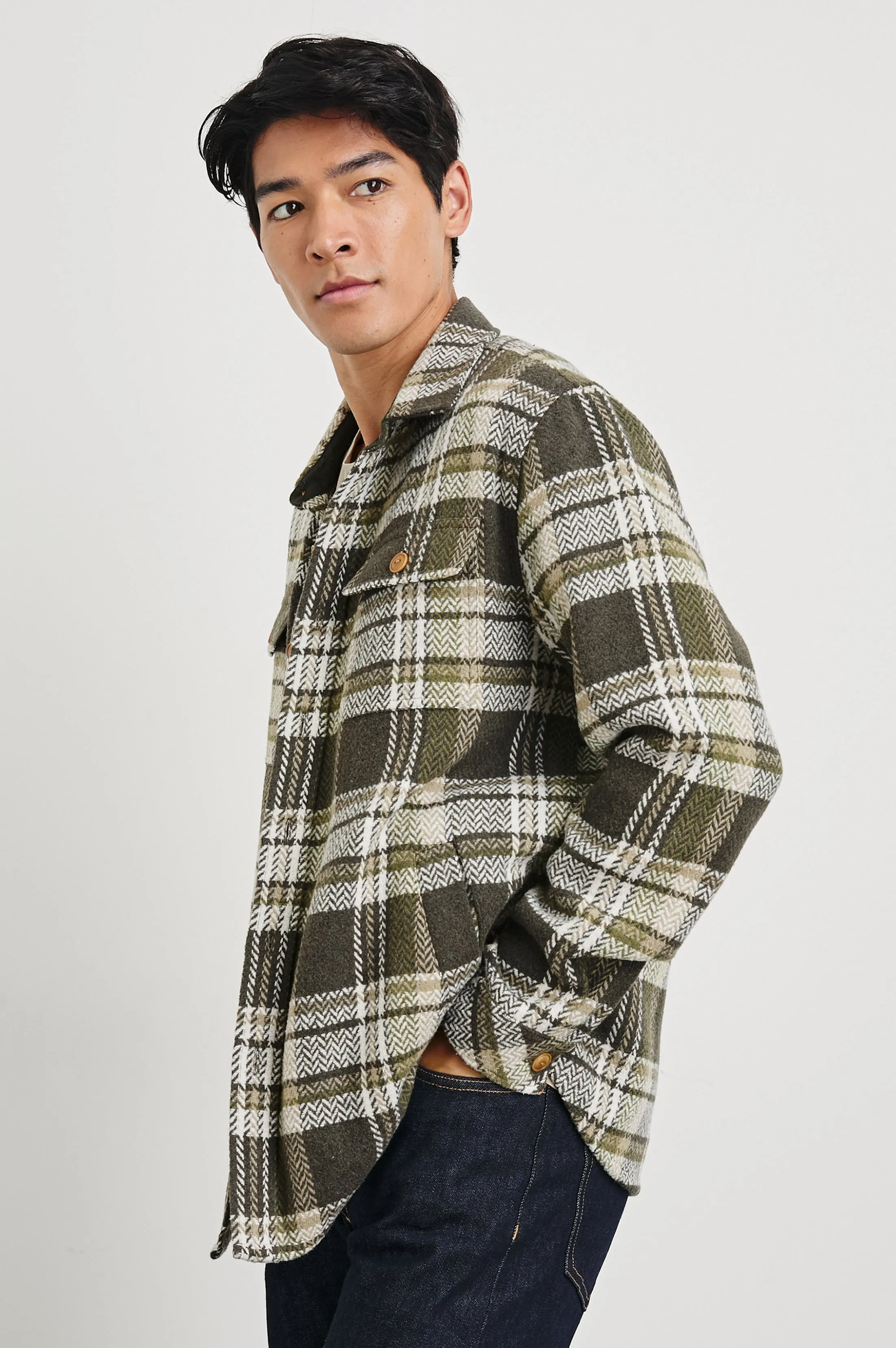 BERKSHIRE SHIRT JACKET - GRAPE LEAF CEDAR Rails
