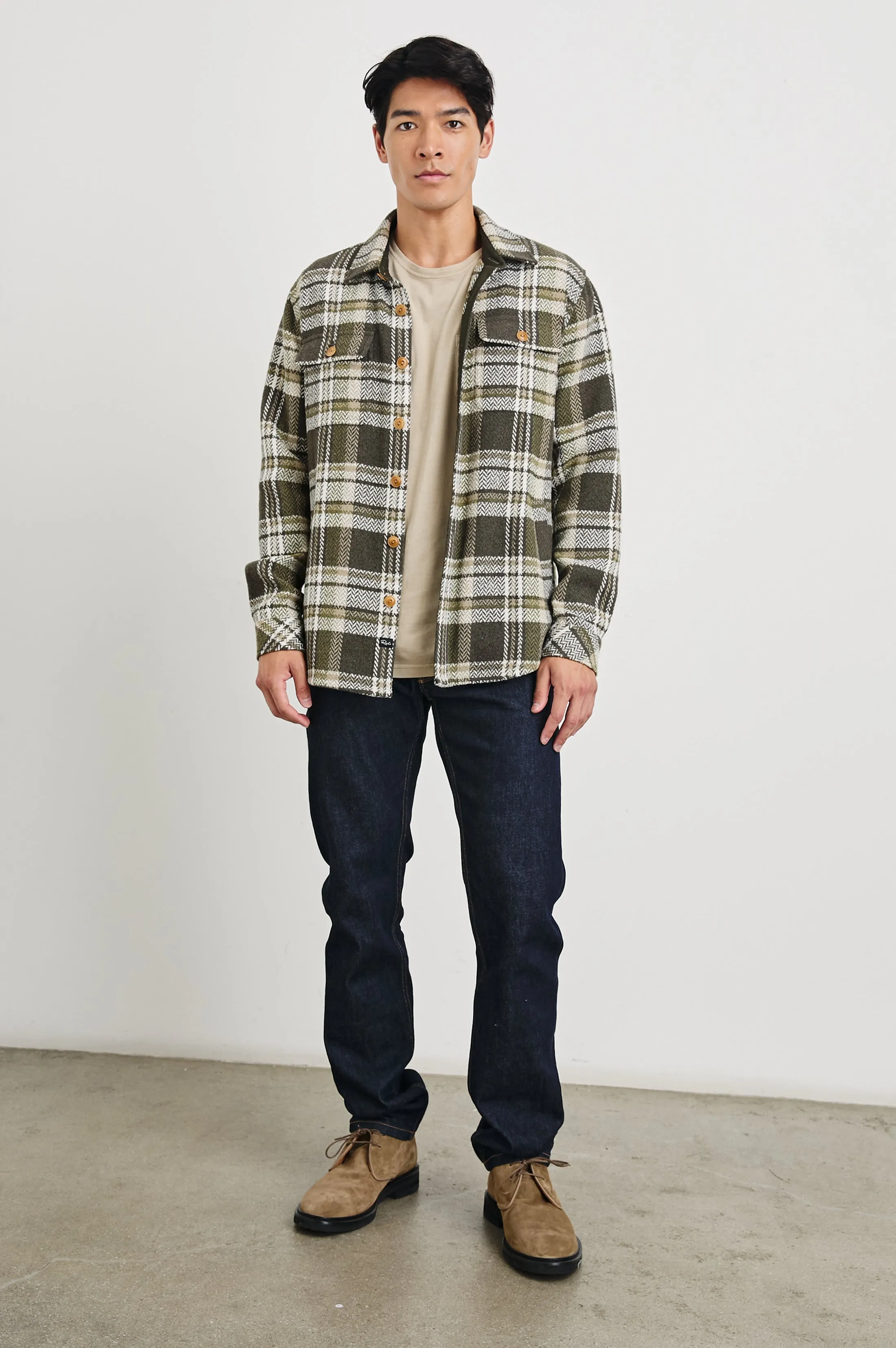 BERKSHIRE SHIRT JACKET - GRAPE LEAF CEDAR Rails