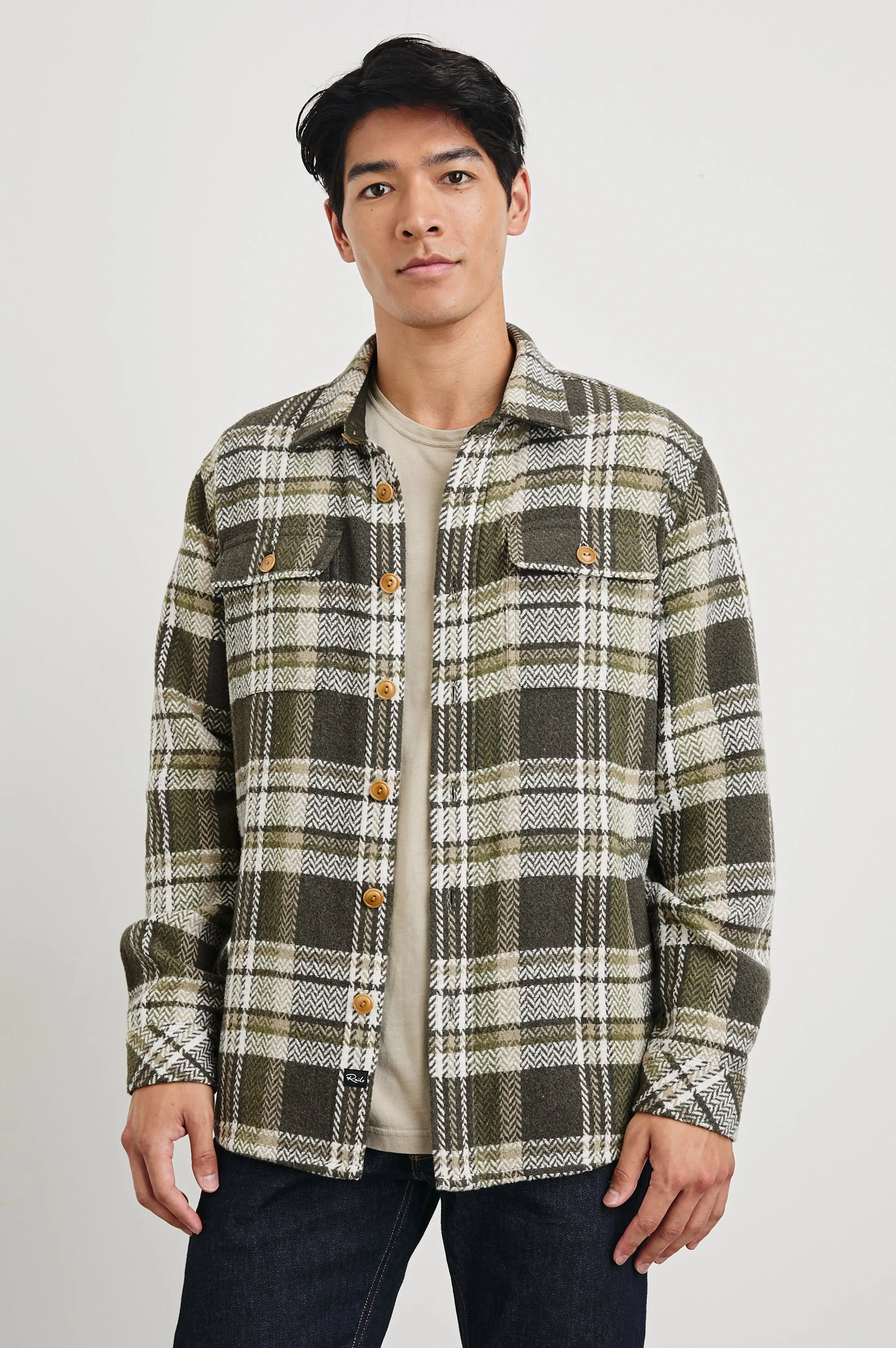 BERKSHIRE SHIRT JACKET - GRAPE LEAF CEDAR Rails