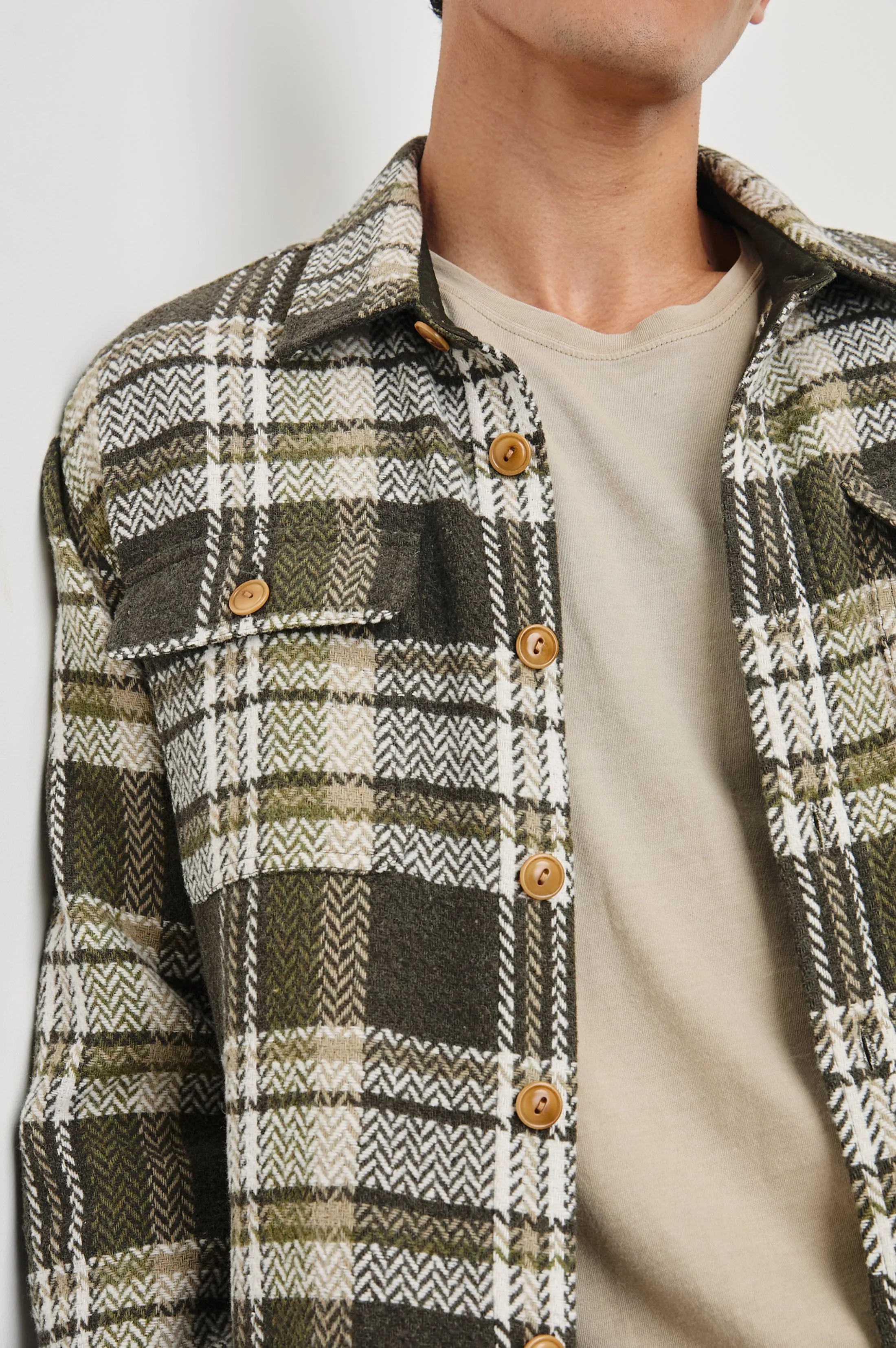 BERKSHIRE SHIRT JACKET - GRAPE LEAF CEDAR Rails