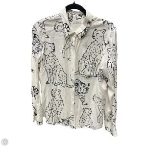 Blouse Long Sleeve By Rails In Animal Print, Size: M
