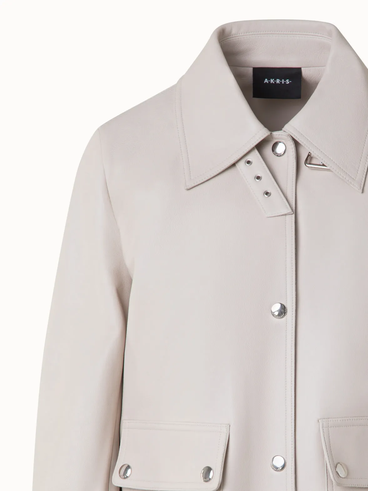 Blouson Leather Jacket Akris