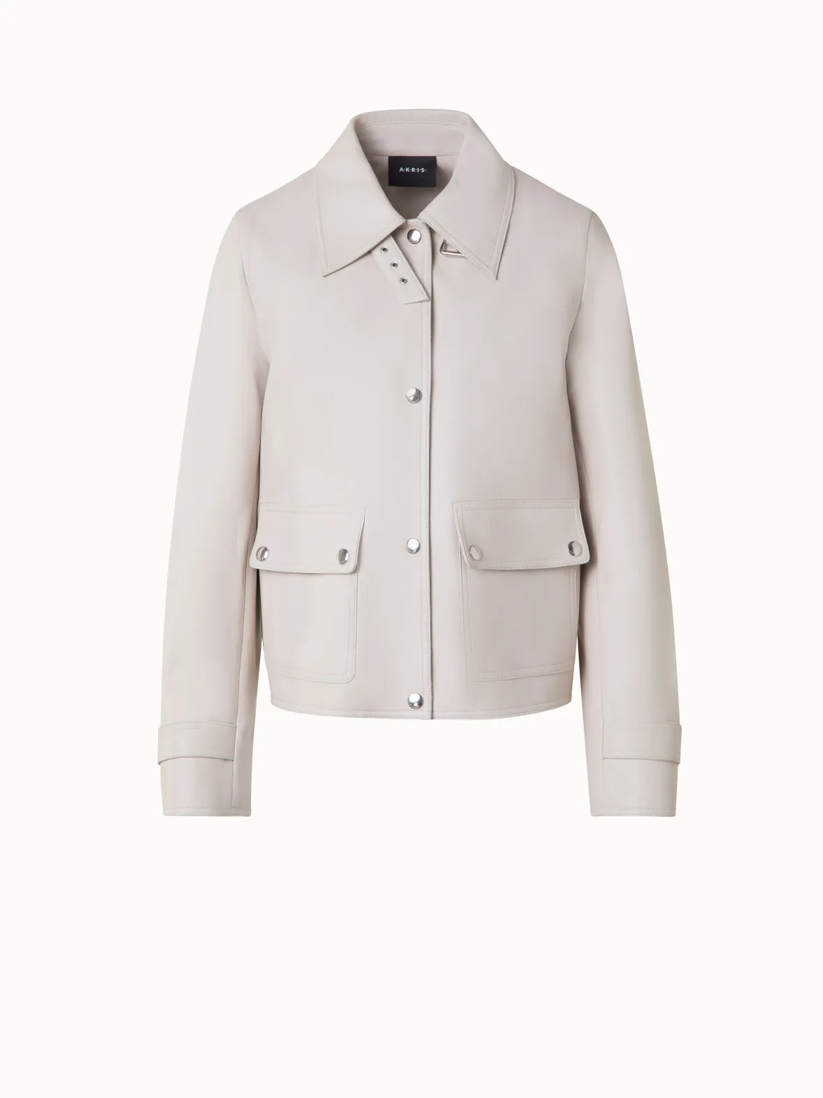 Blouson Leather Jacket Akris