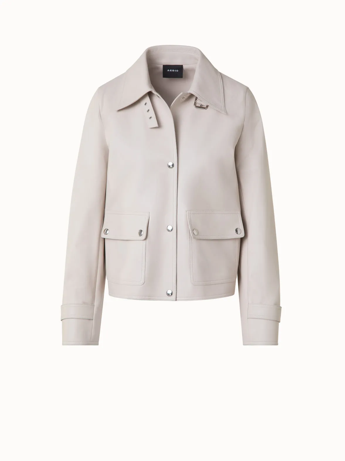 Blouson Leather Jacket Akris