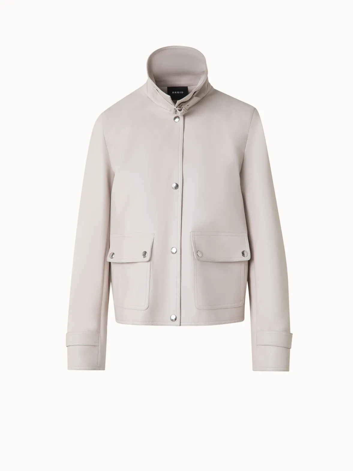 Blouson Leather Jacket Akris