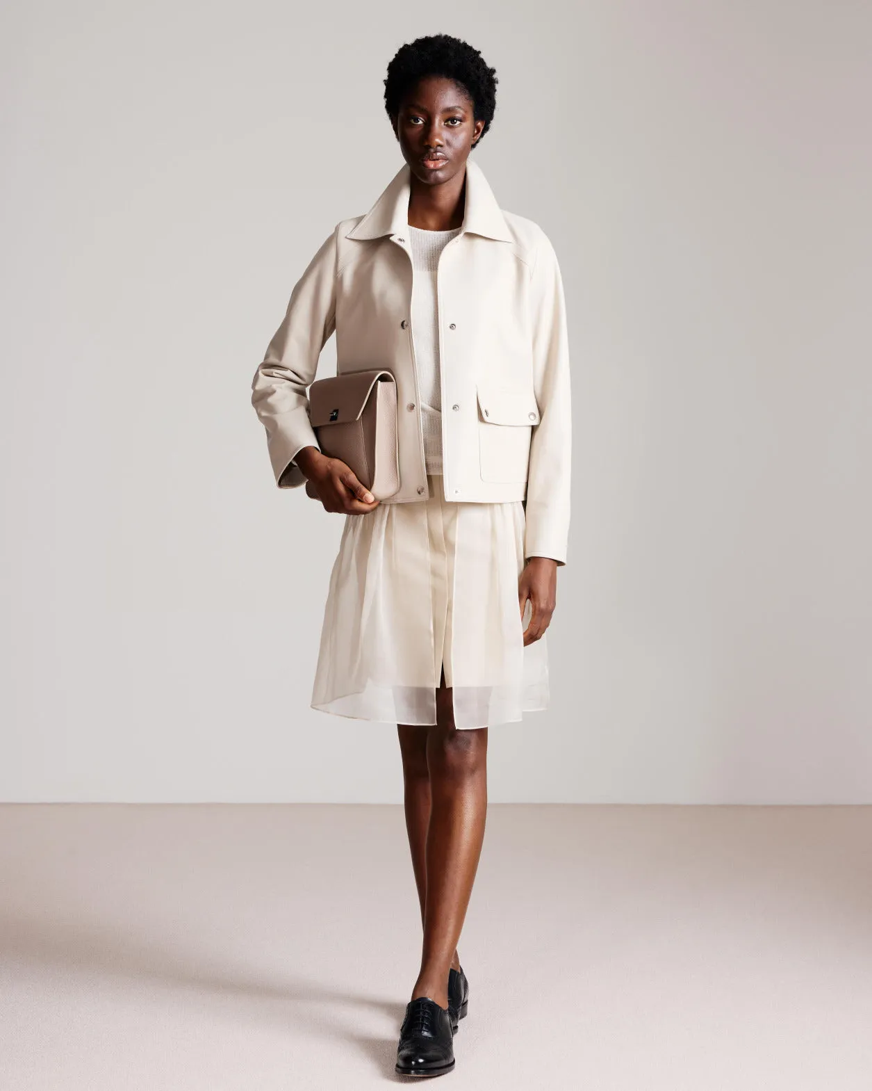Blouson Leather Jacket Akris