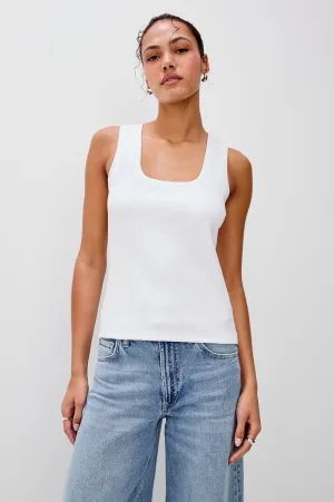 BOBBIE TOP - WHITE Rails