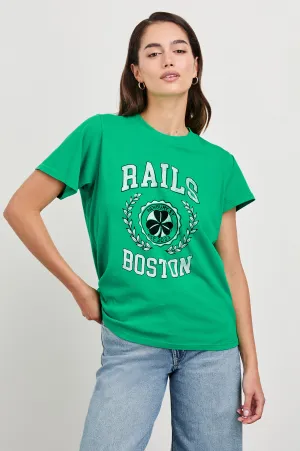BOYFRIEND T-SHIRT - RAILS BOSTON GREEN Rails
