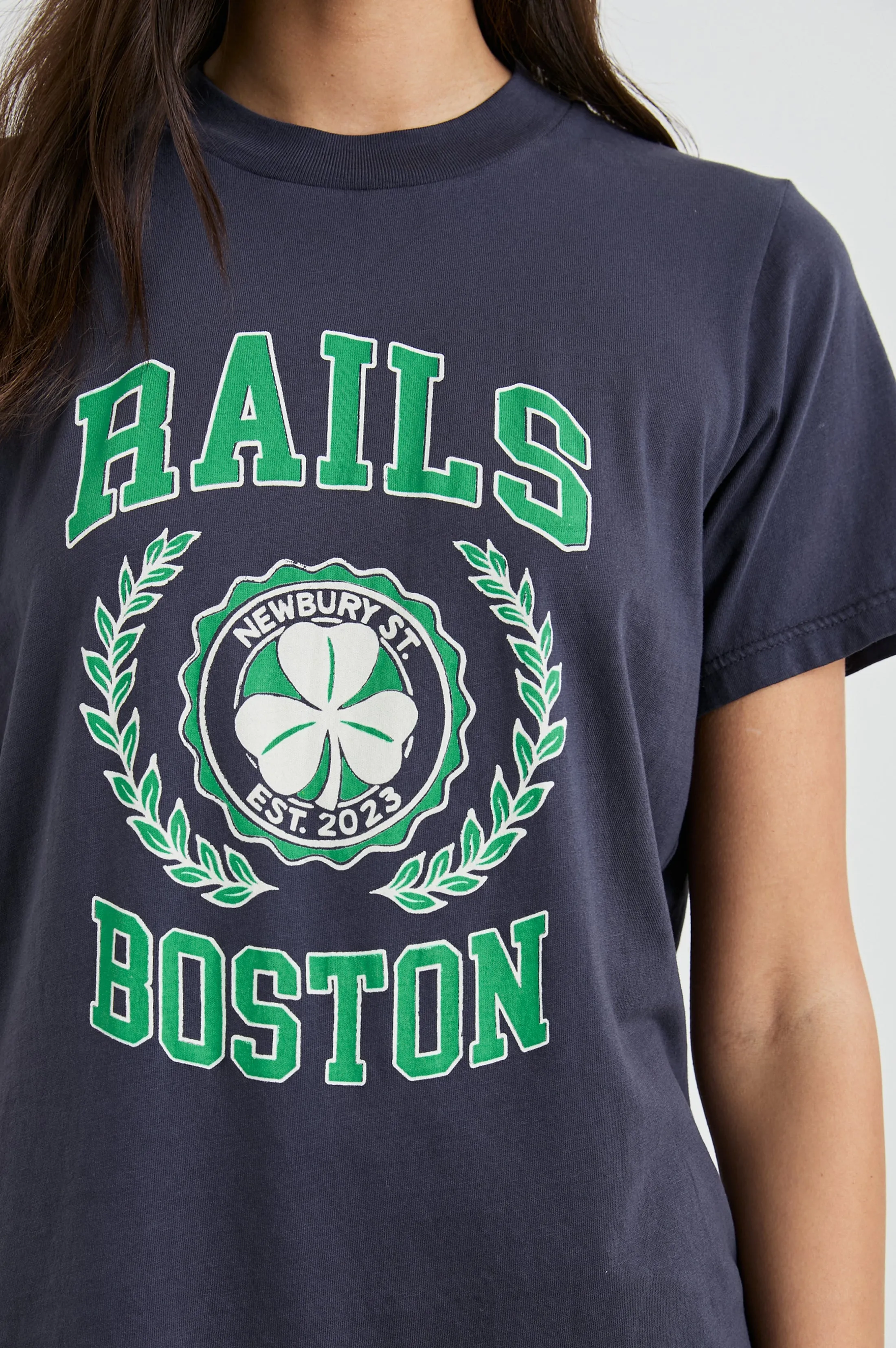 BOYFRIEND T-SHIRT - RAILS BOSTON NAVY Rails