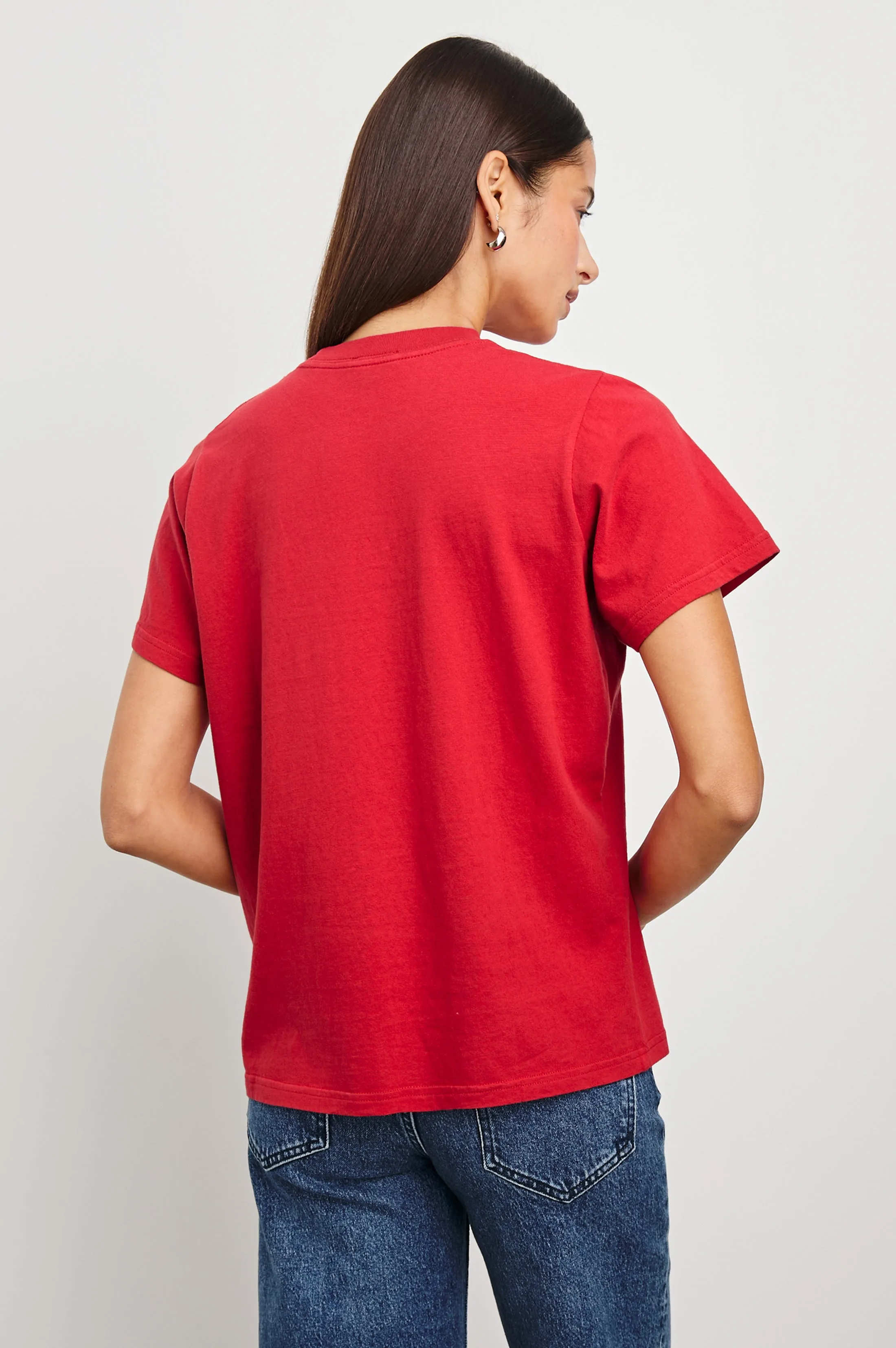 BOYFRIEND T-SHIRT - RAILS BOSTON RED Rails