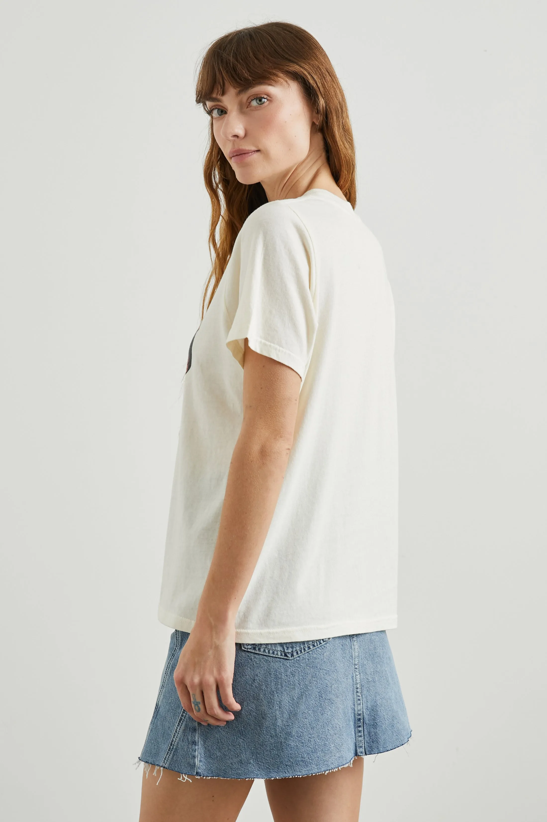 BOYFRIEND T-SHIRT - RAILS LOS ANGELES ECRU Rails