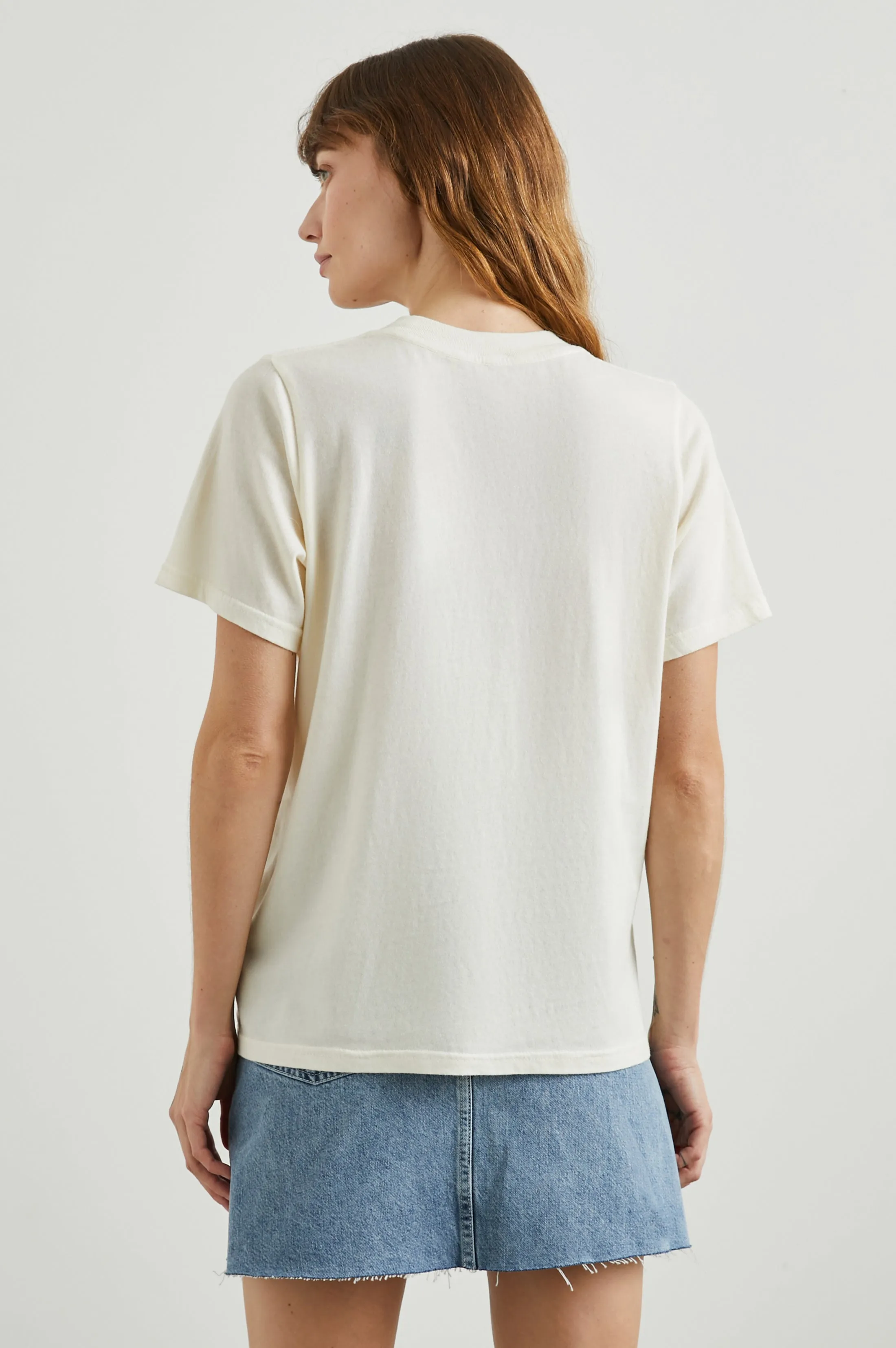 BOYFRIEND T-SHIRT - RAILS LOS ANGELES ECRU Rails
