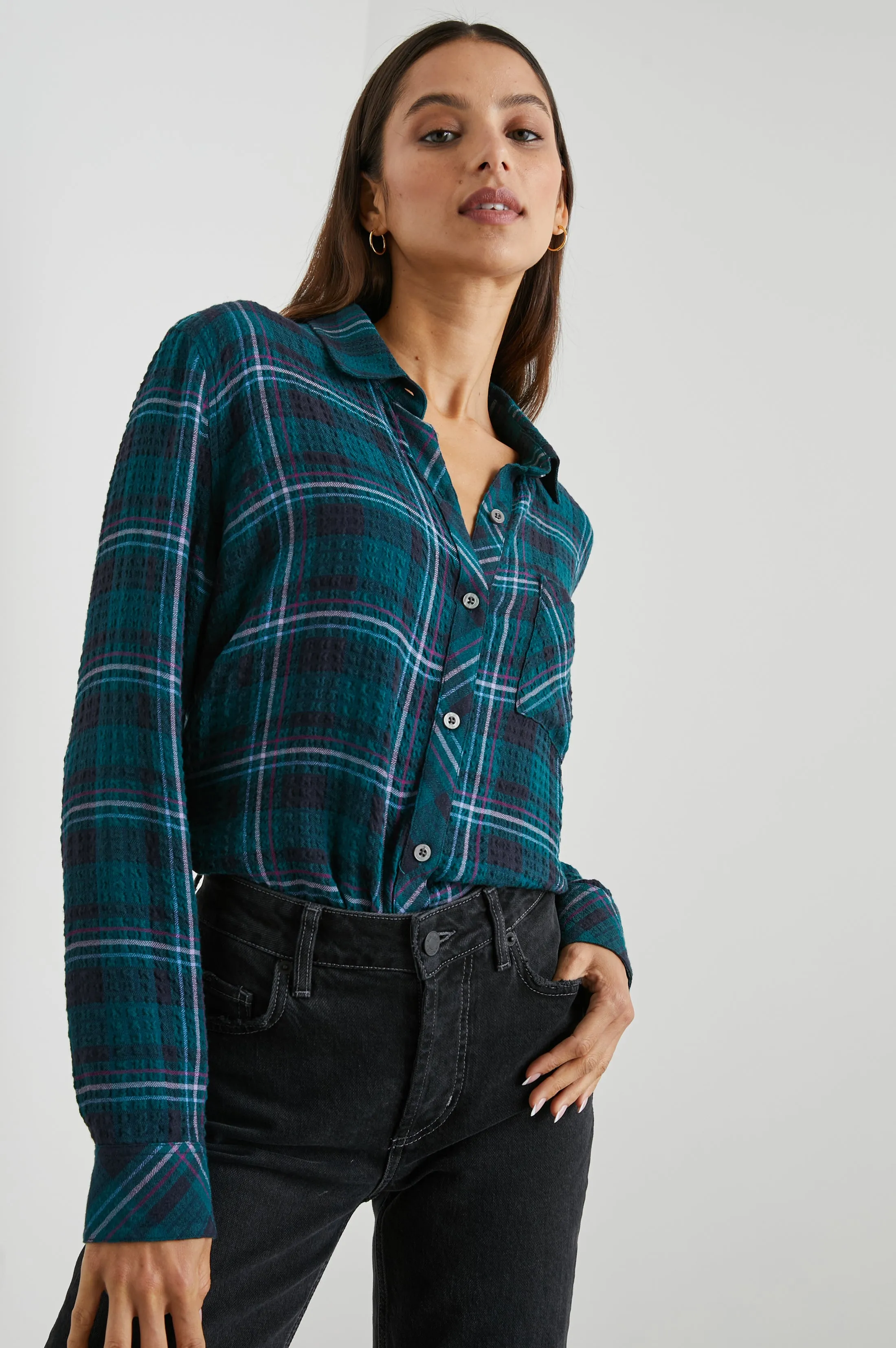 BRADY SHIRT - PINE FUCHSIA Rails