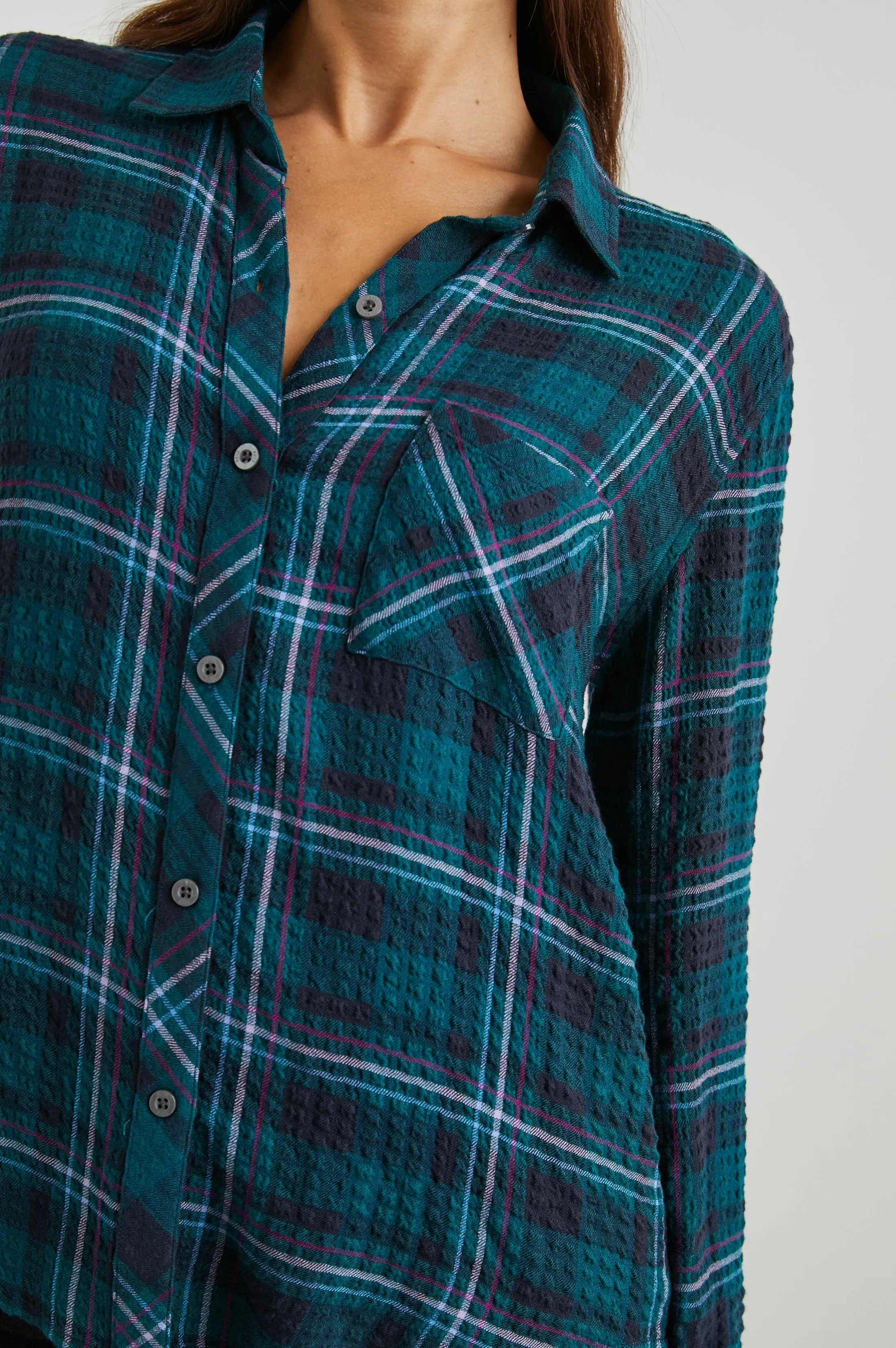 BRADY SHIRT - PINE FUCHSIA Rails
