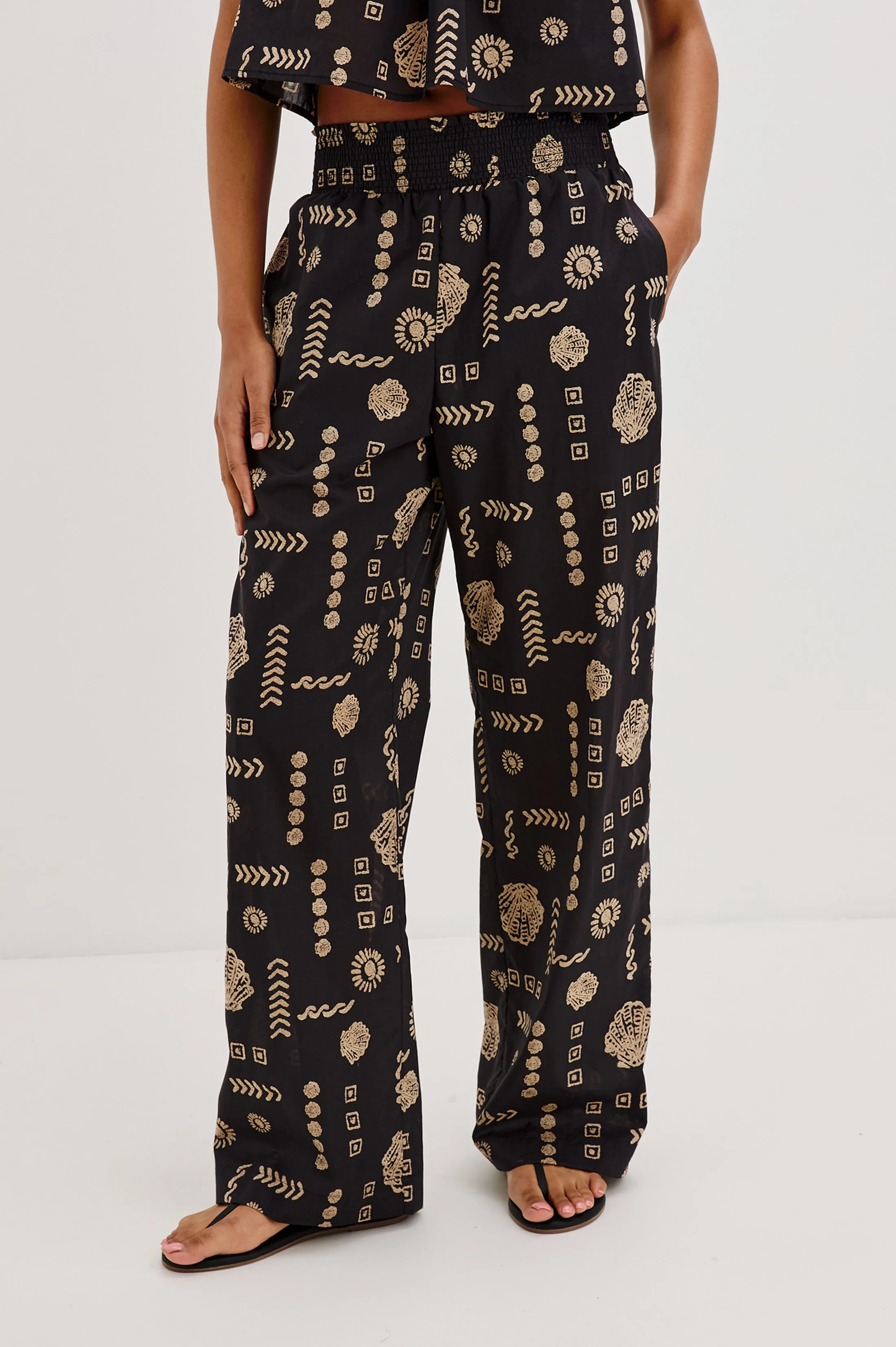 BRENDON PANT - BEACH SHELLS Rails