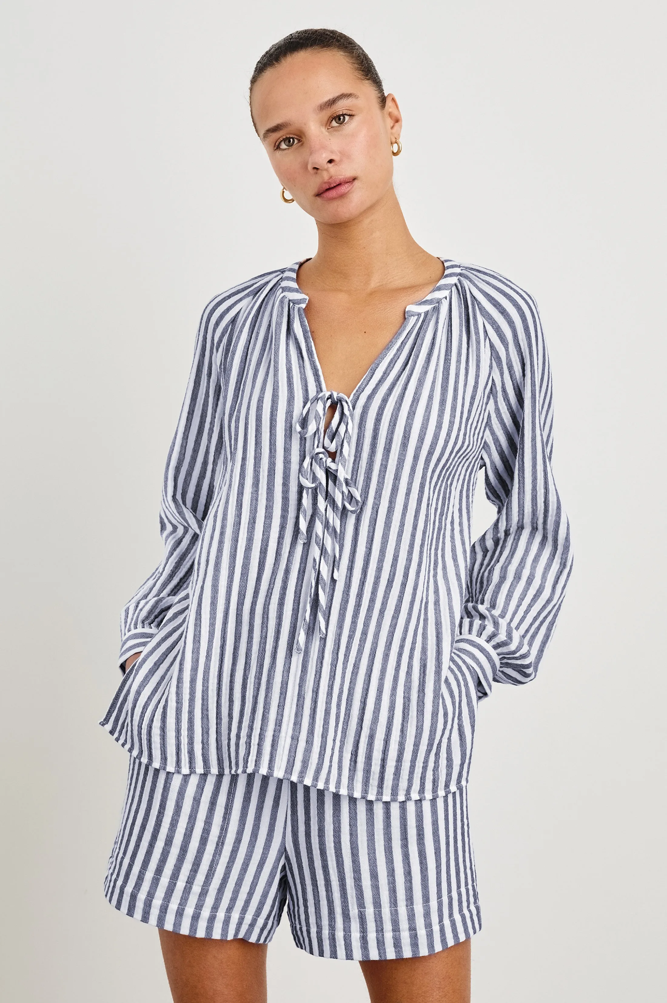 BRIELLE TOP - ADMIRAL STRIPE Rails
