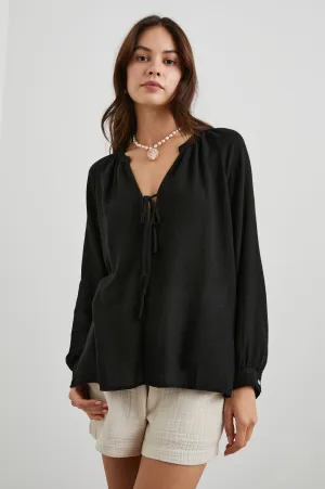 BRIELLE TOP - BLACK Rails