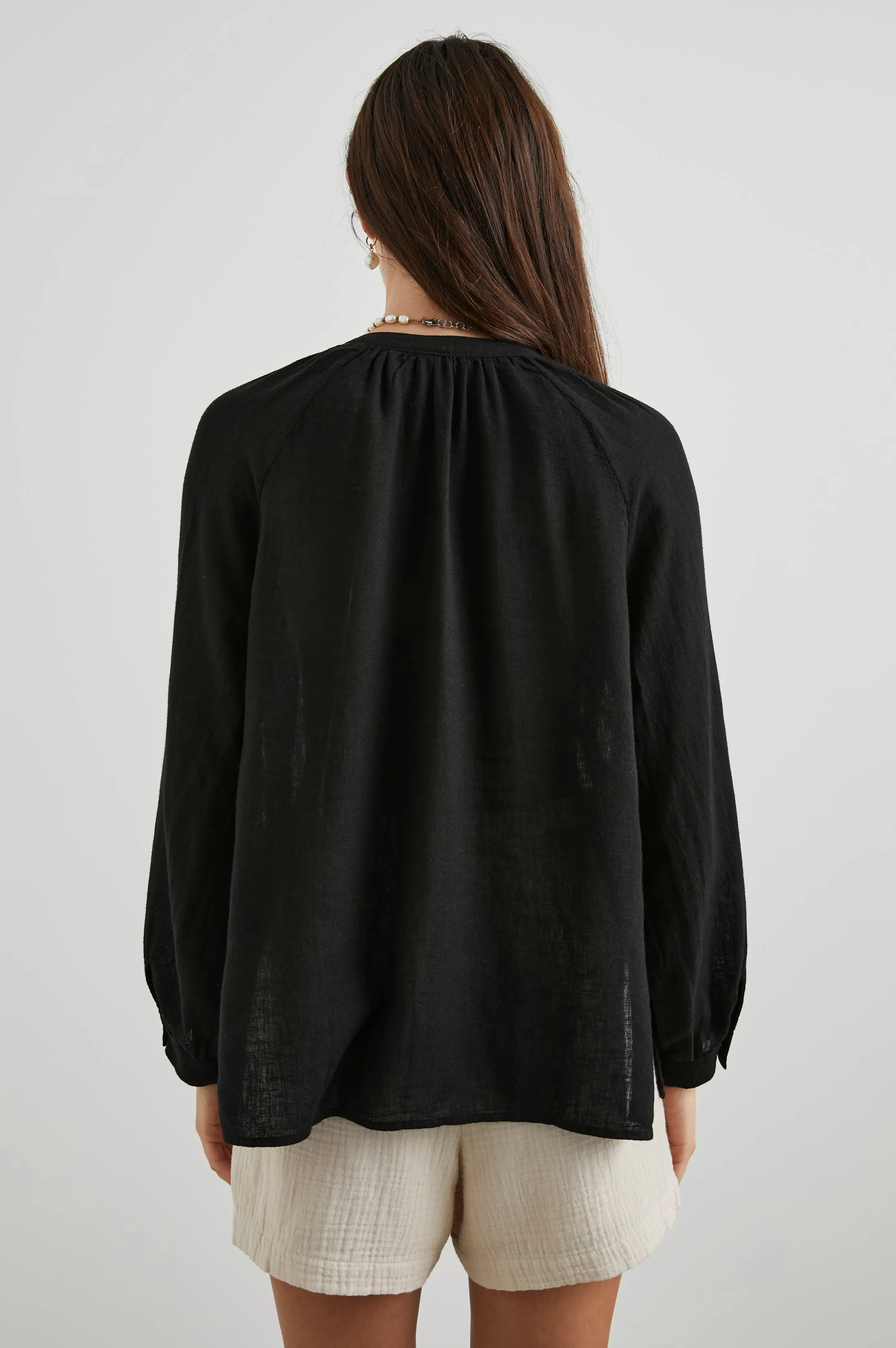 BRIELLE TOP - BLACK Rails