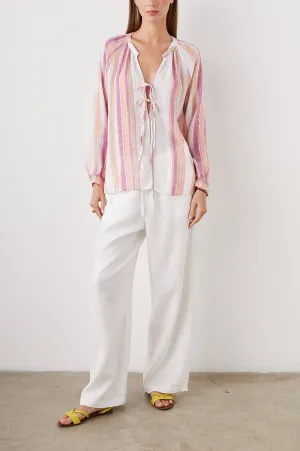 BRIELLE TOP - HIBISCUS STRIPE Rails