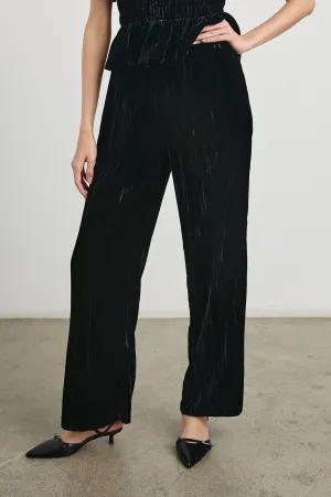 BRISSA PANT - BLACK VELVET Rails