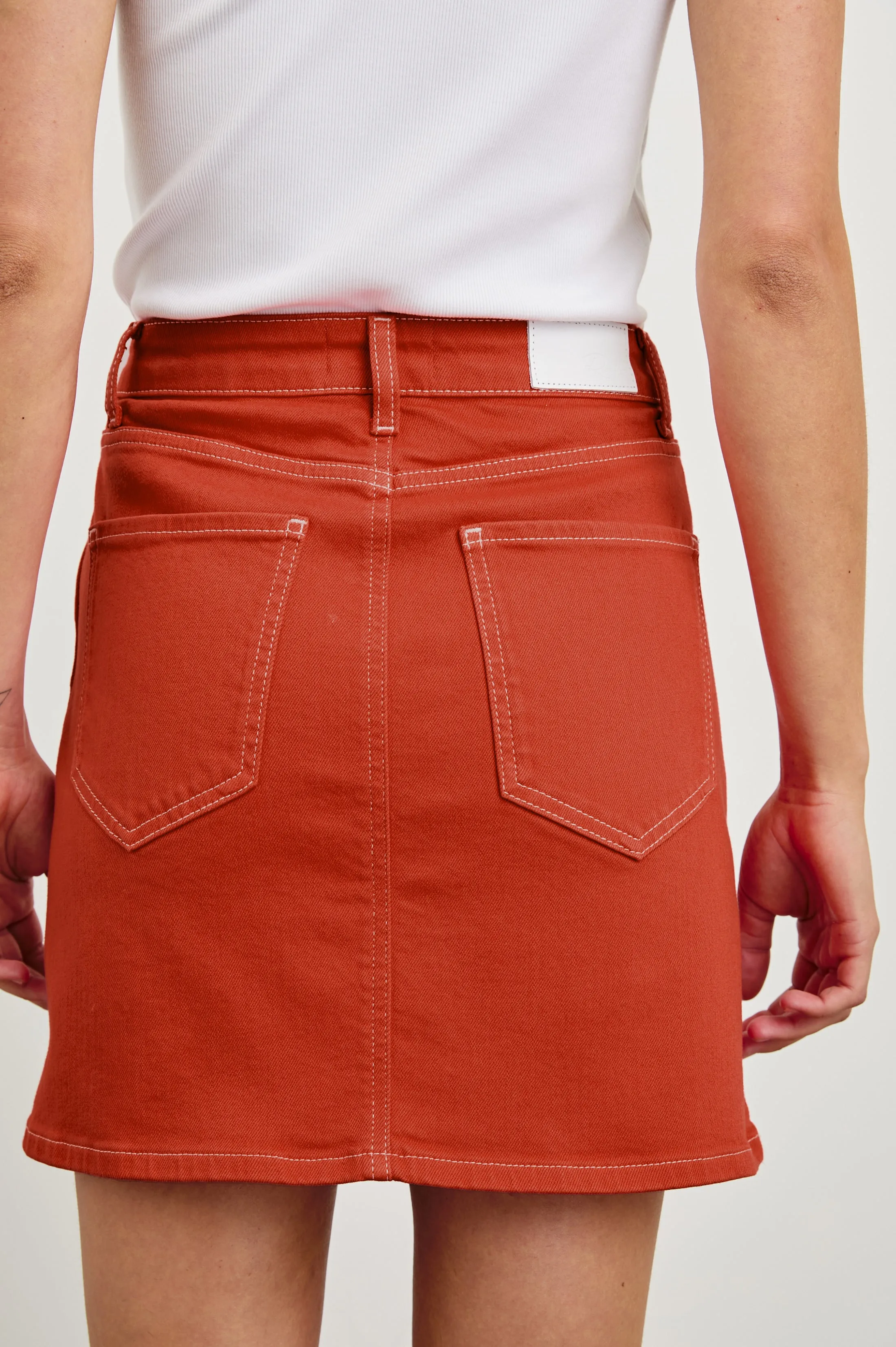 BURBANK SKIRT - TERRACOTTA Rails