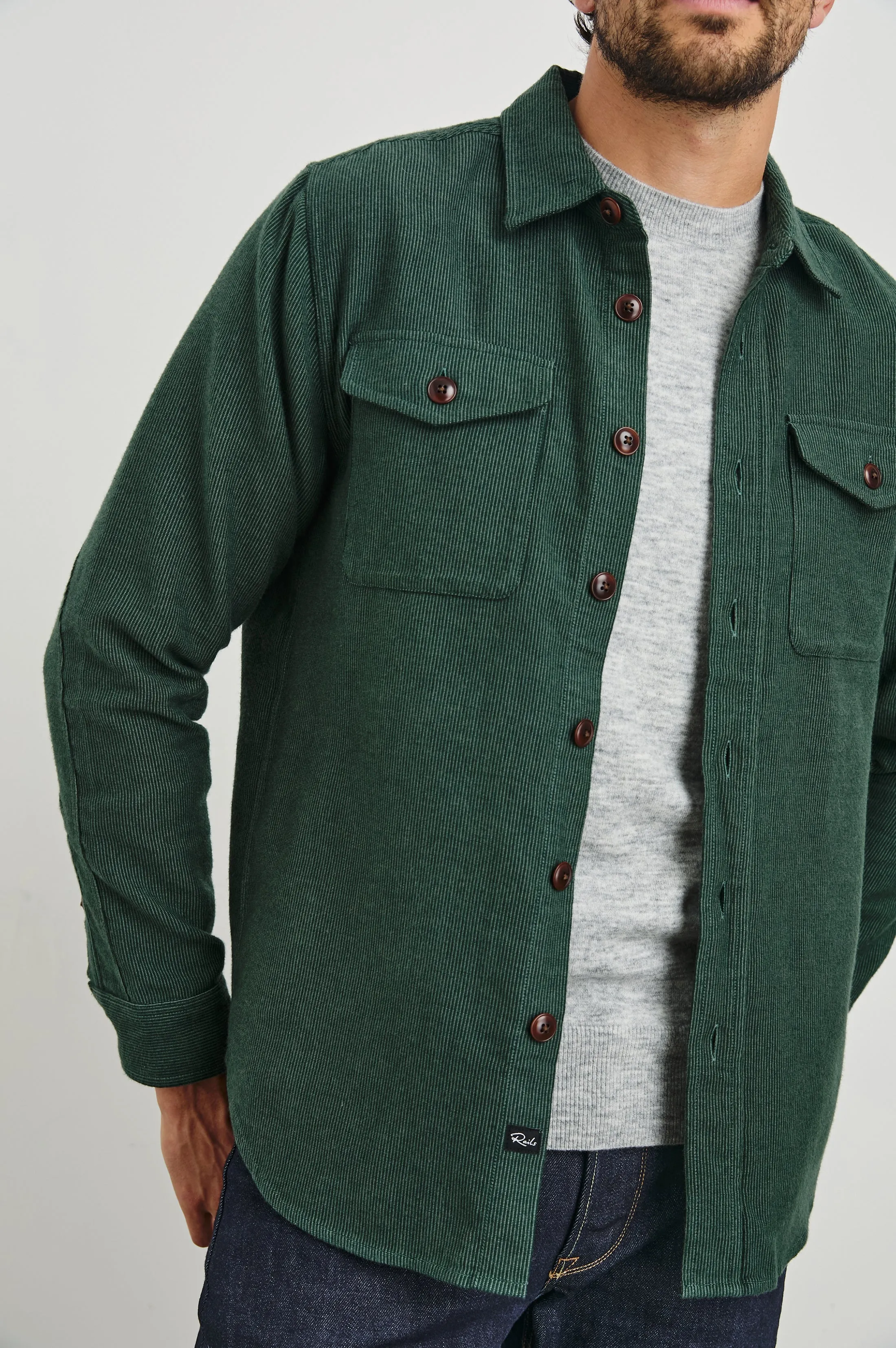 BURR SHIRT JACKET - CREEPING VINE Rails