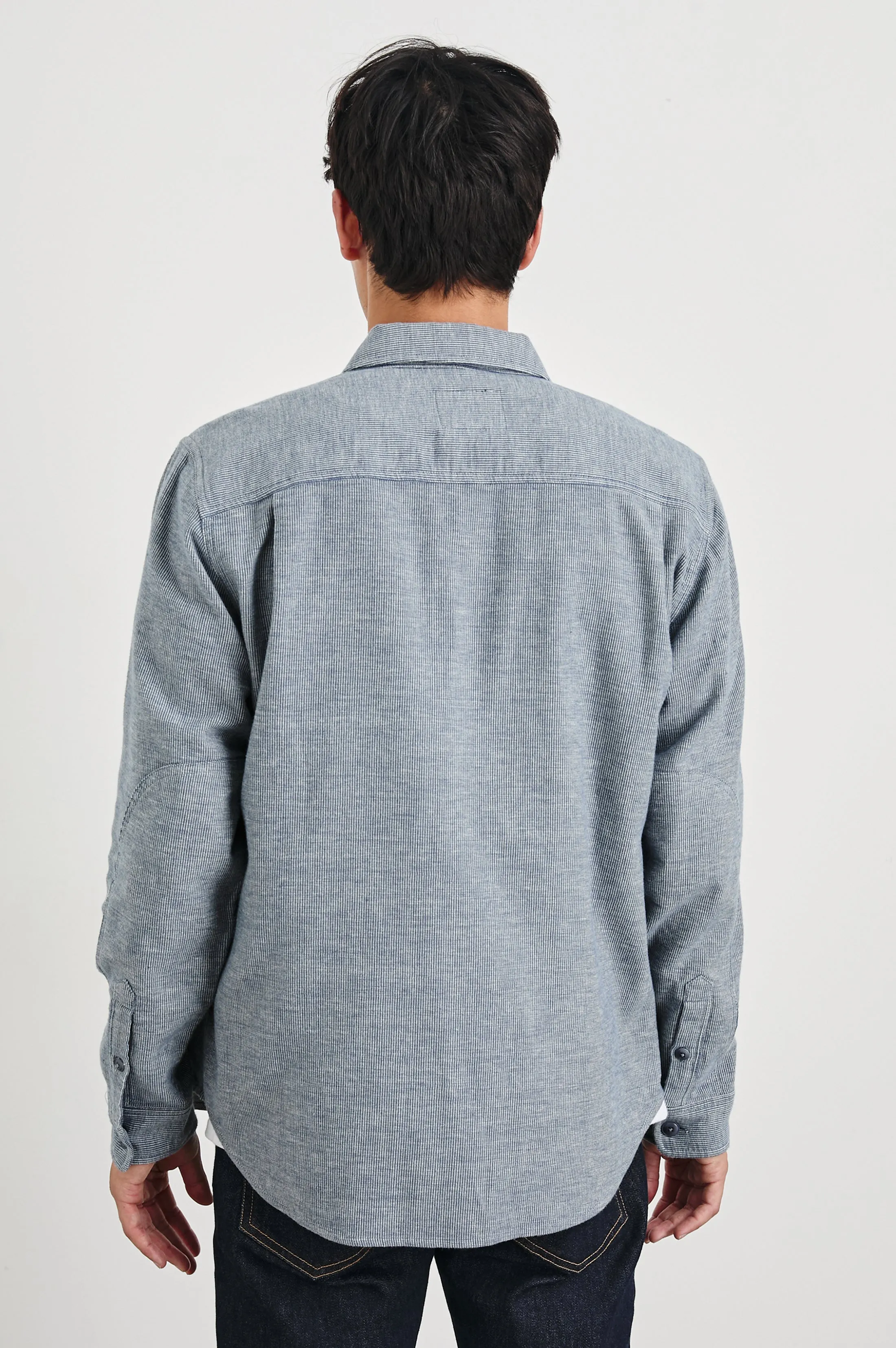 BURR SHIRT JACKET - DENIM WHITE Rails