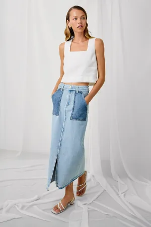 CALABASAS SKIRT - TATTERED PATCHWORK Rails