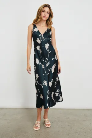 CAMELLIA DRESS - MIDNIGHT ROSES Rails