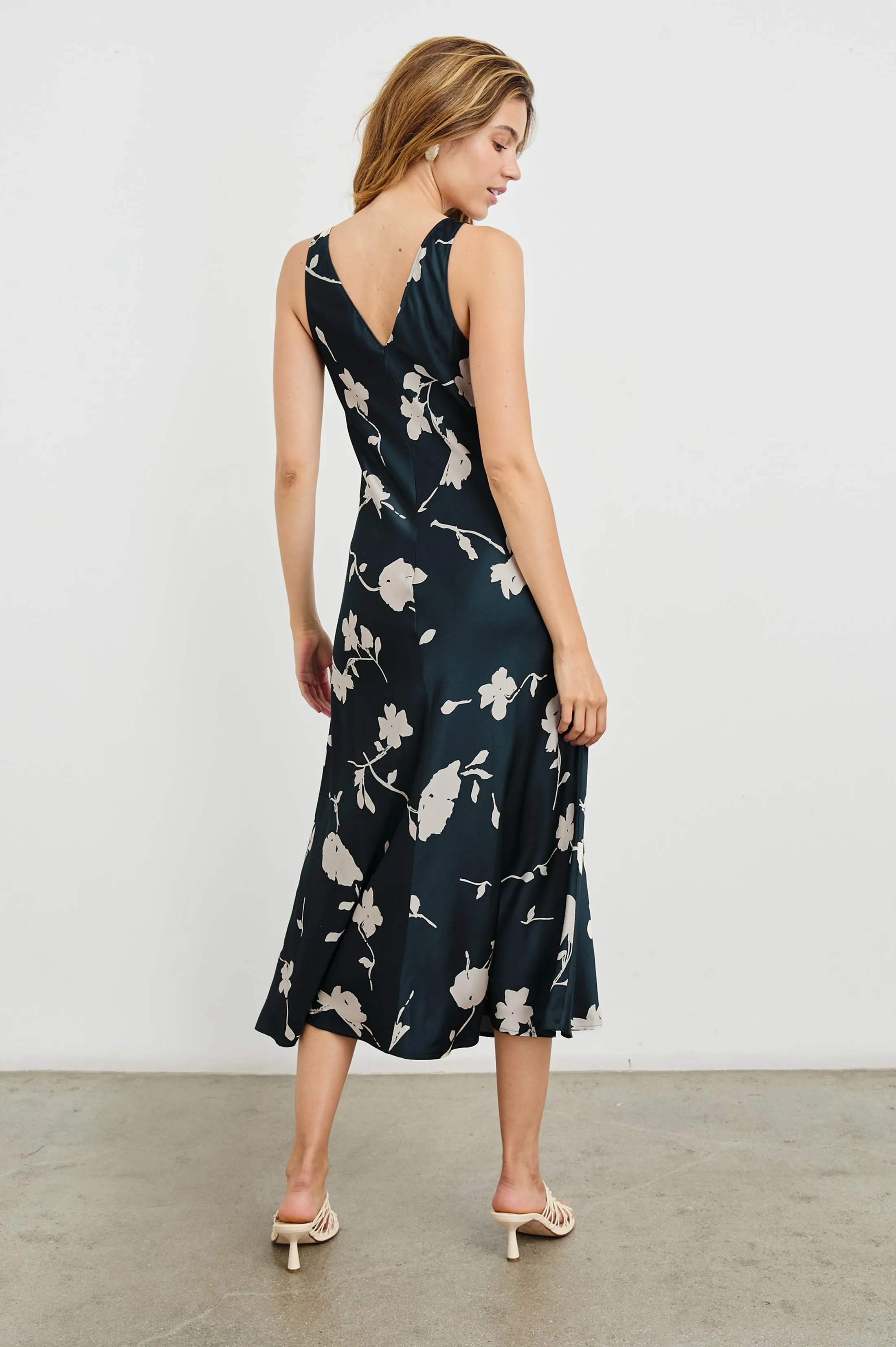 CAMELLIA DRESS - MIDNIGHT ROSES Rails