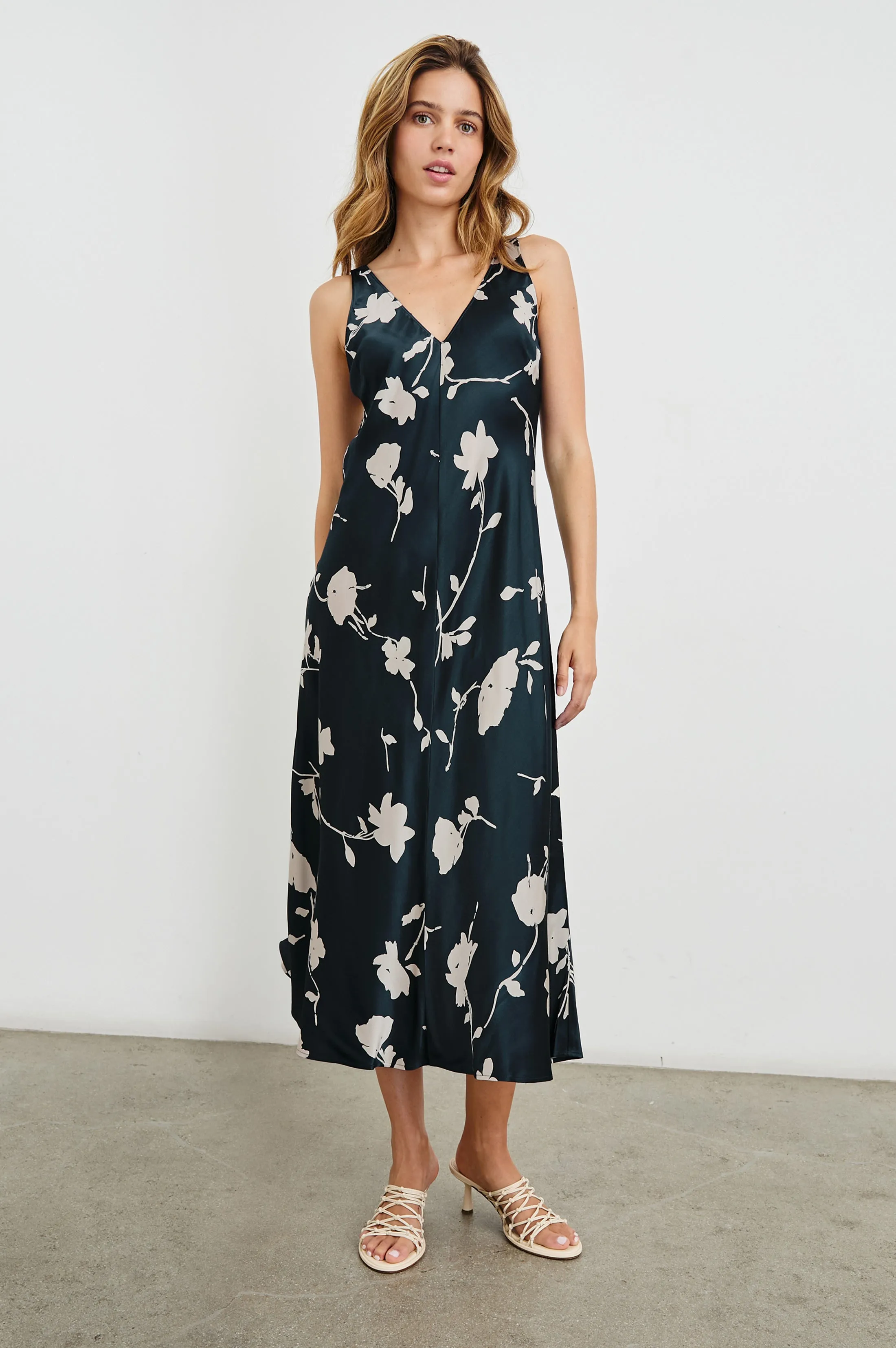 CAMELLIA DRESS - MIDNIGHT ROSES Rails